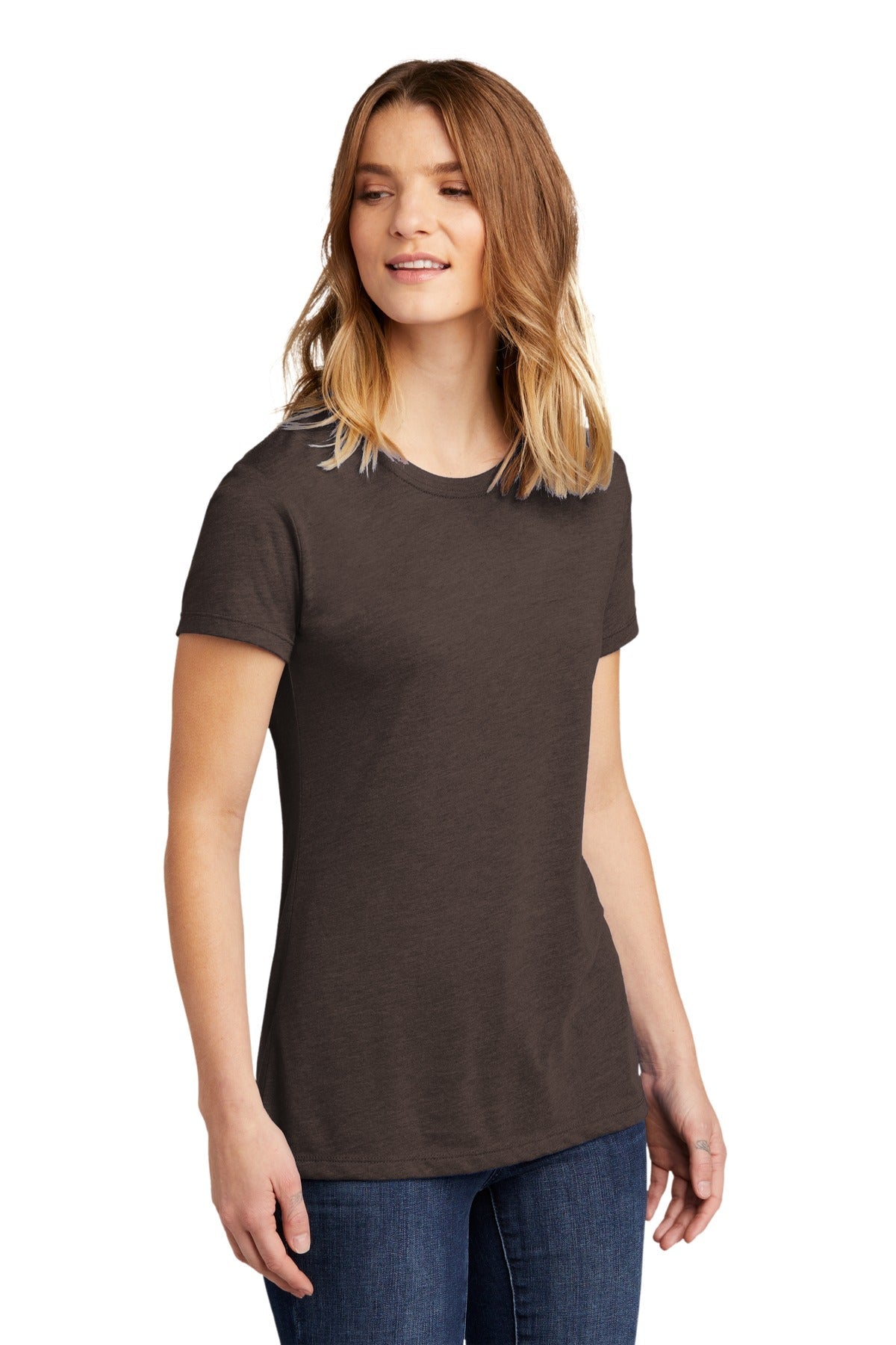 Espresso Next Level Apparel Women's CVC Tee. NL6610
