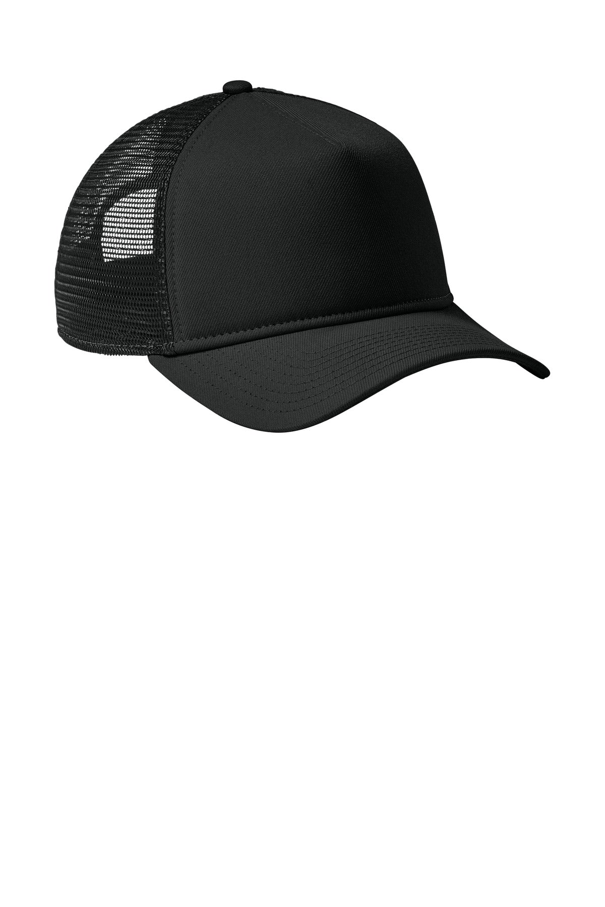 FlagBlk/Bk New Era A-Frame Snapback Mesh Back Cap NE212