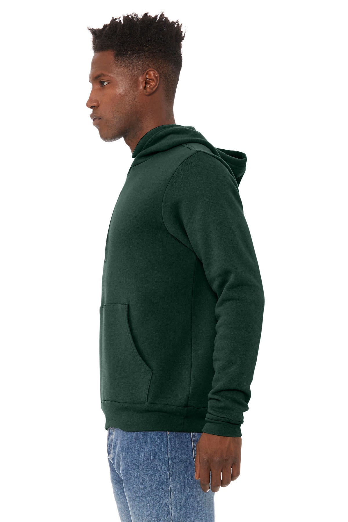 FOREST BELLA+CANVAS Unisex Sponge Fleece Pullover Hoodie. BC3719