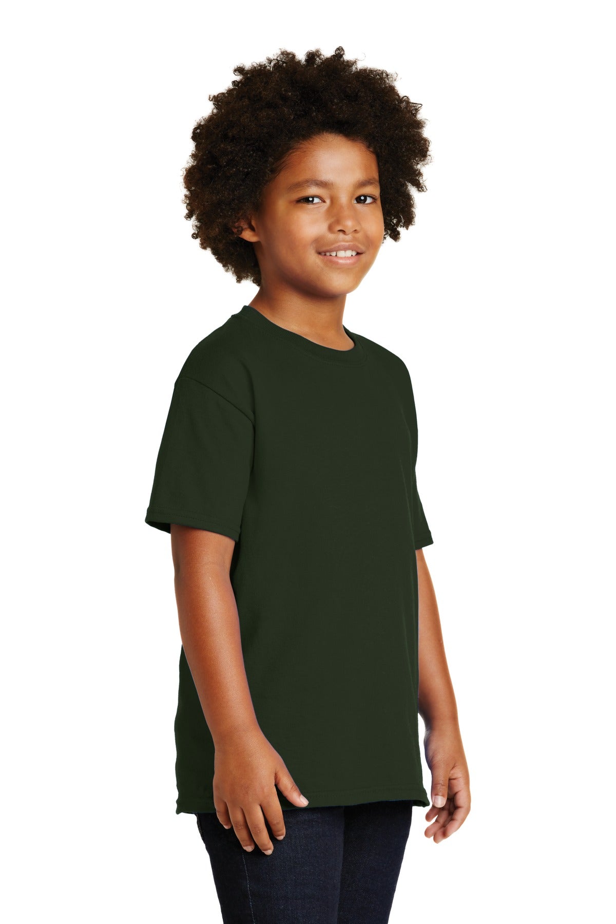Forest Gildan - Youth Ultra Cotton 100% US Cotton T-Shirt. 2000B