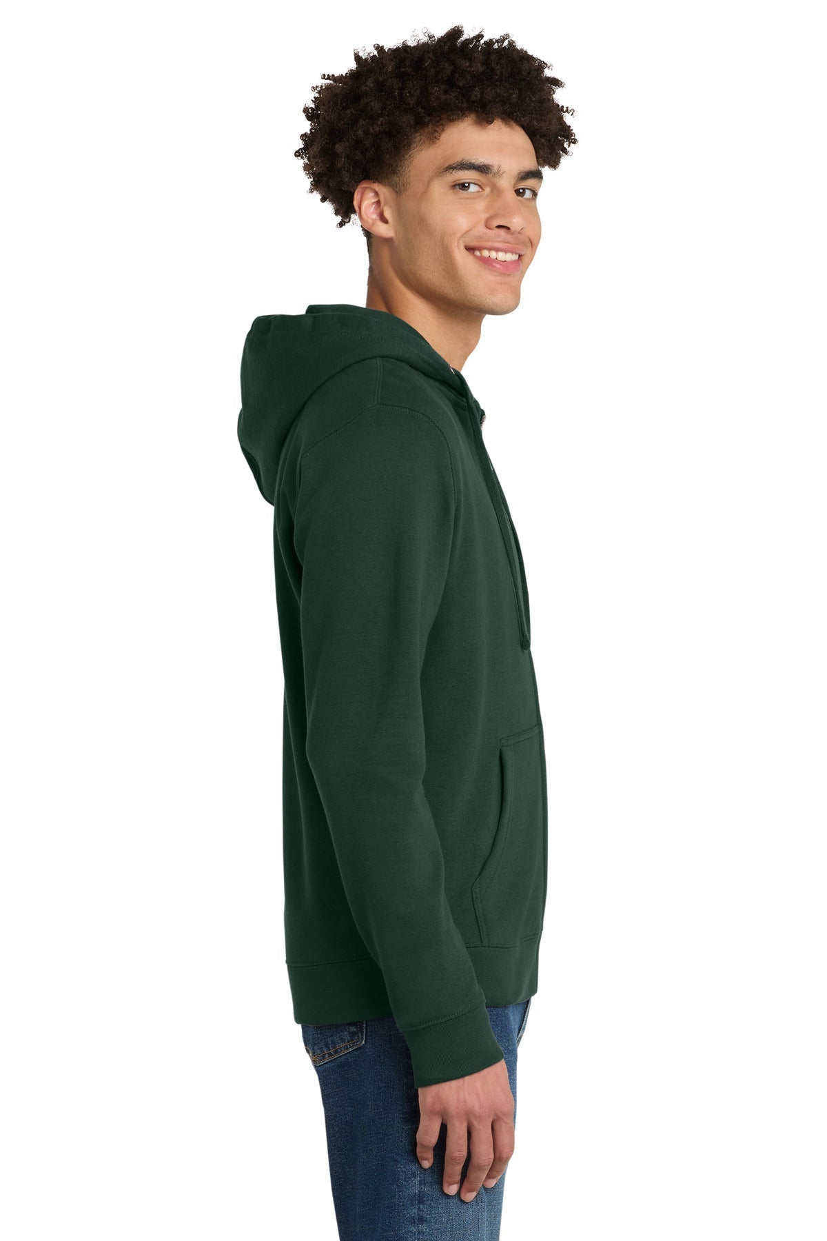 Forest Green District V.I.T. Fleece Full-Zip Hoodie DT6102