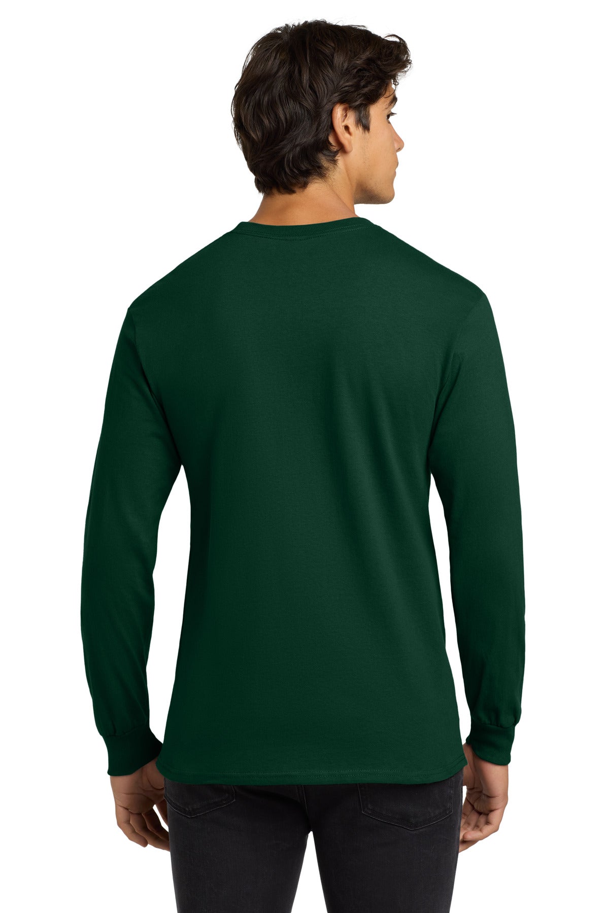 Forest Green Gildan - Ultra Cotton 100% US Cotton Long Sleeve T-Shirt. G2400