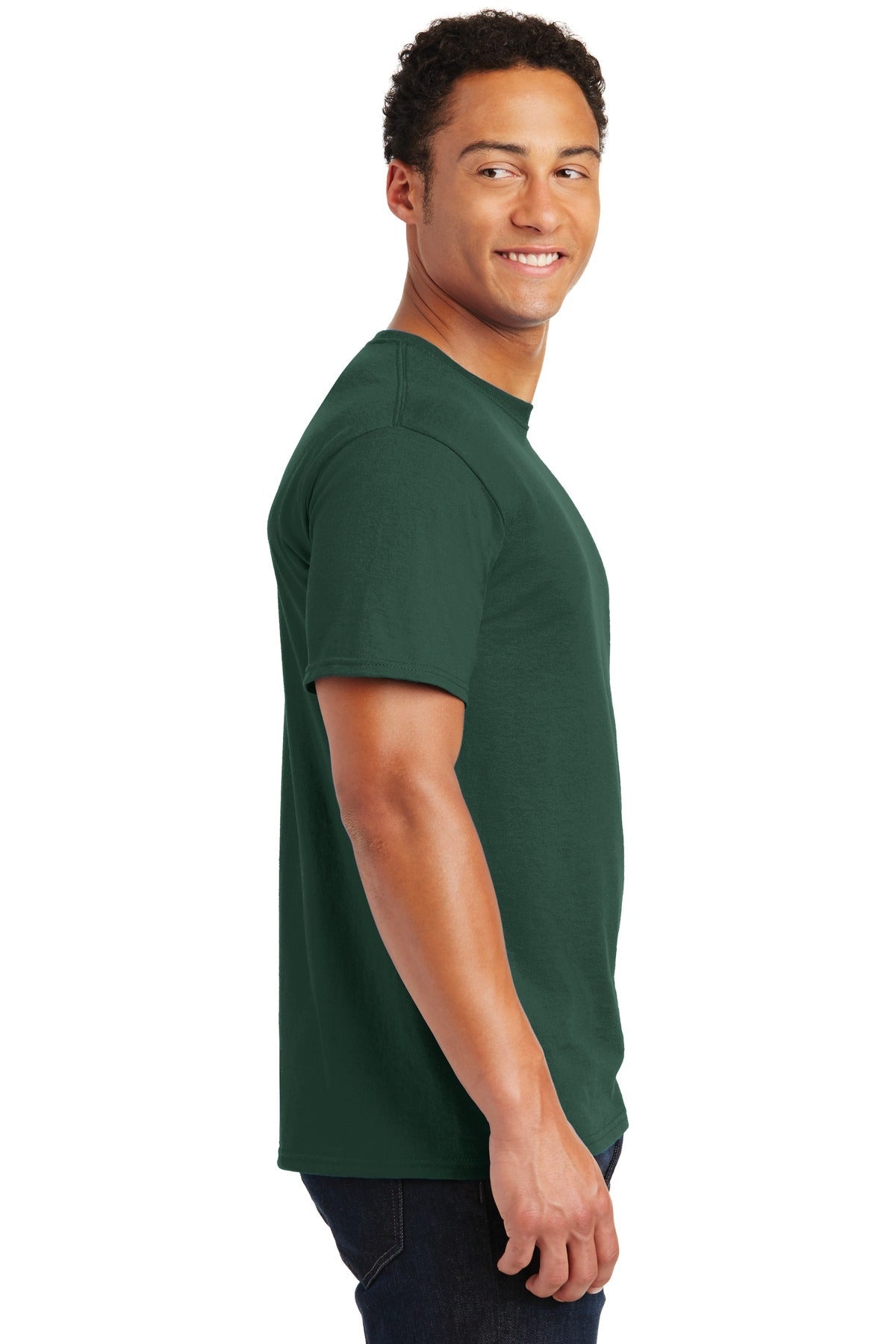 Forest Green Jerzees - Dri-Power 50/50 Cotton/Poly T-Shirt. 29M