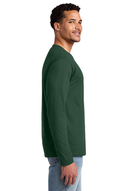 Forest Green Port & Co Long Sleeve Fan Favorite Tee. PC450LS
