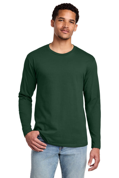 Forest Green Port & Co Long Sleeve Fan Favorite Tee. PC450LS