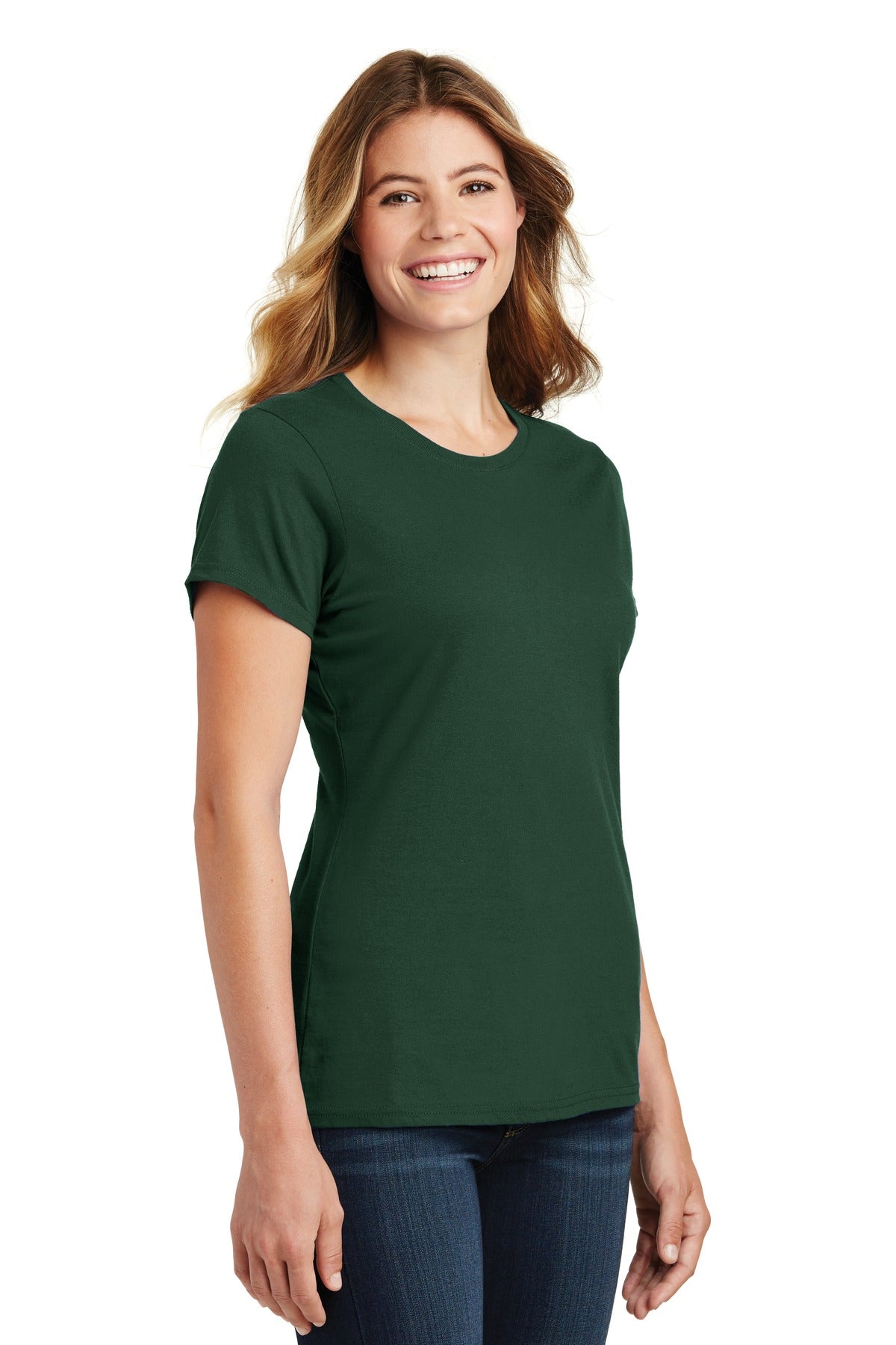 Forest Green Port & Co Women's Fan Favorite Tee. LPC450