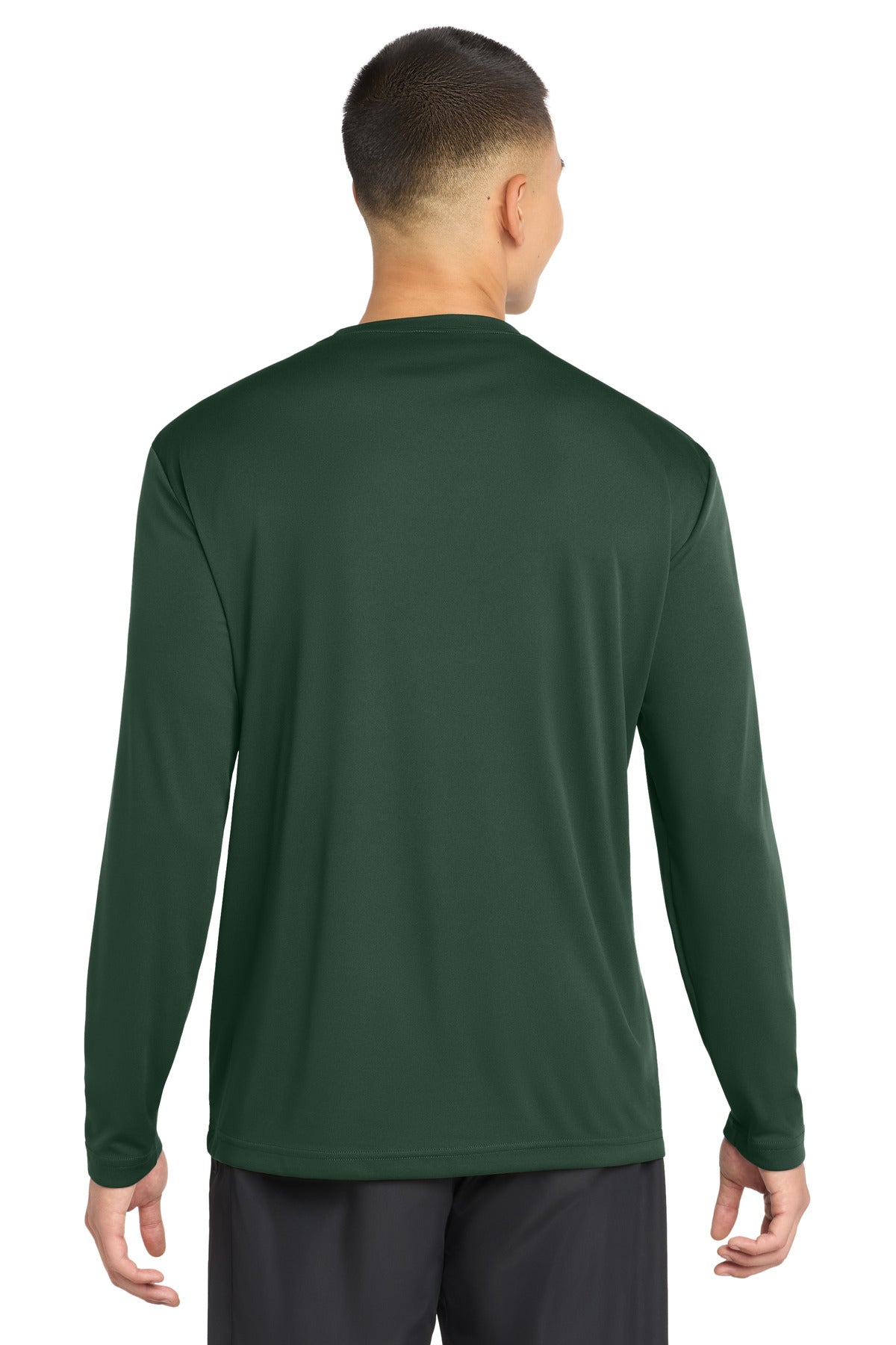 Forest Green Sport-Tek Long Sleeve PosiCharge Competitor Tee. ST350LS