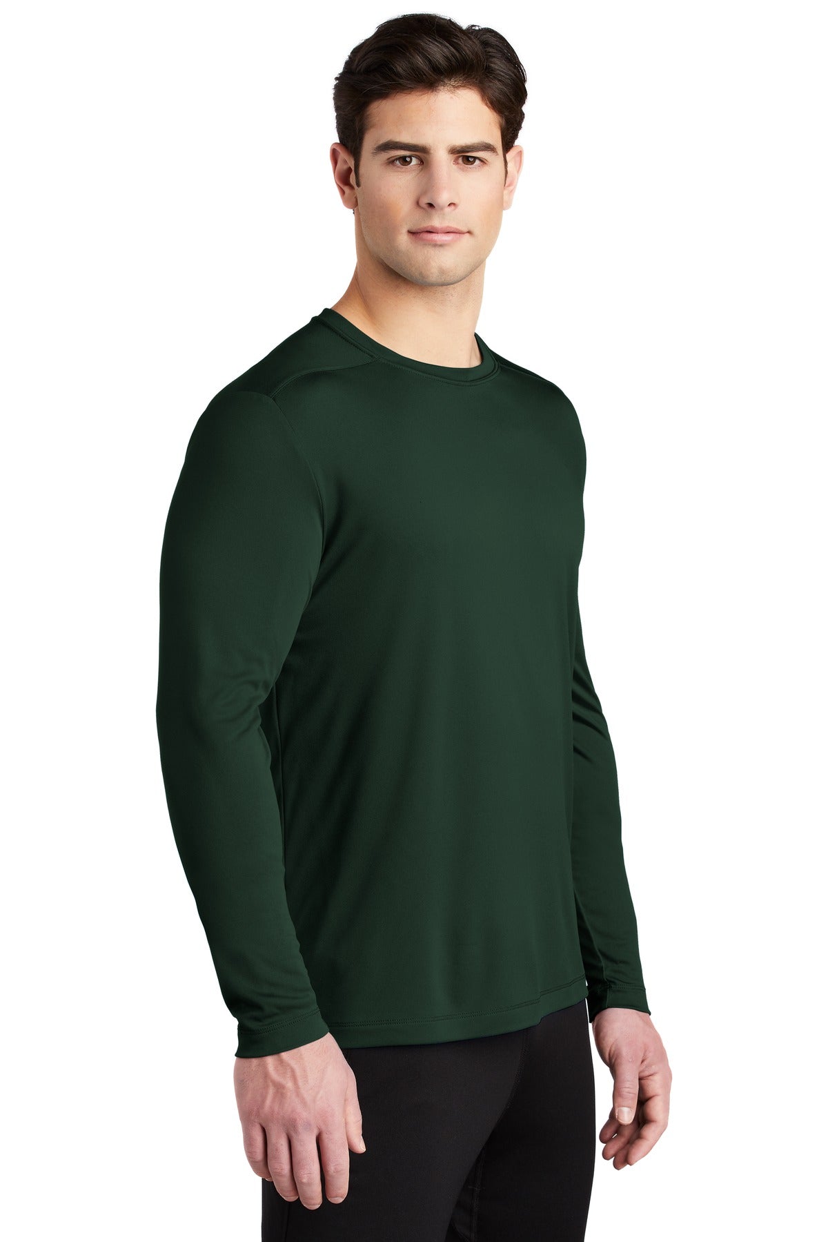 Forest Green Sport-Tek Posi-UV Pro Long Sleeve Tee. ST420LS