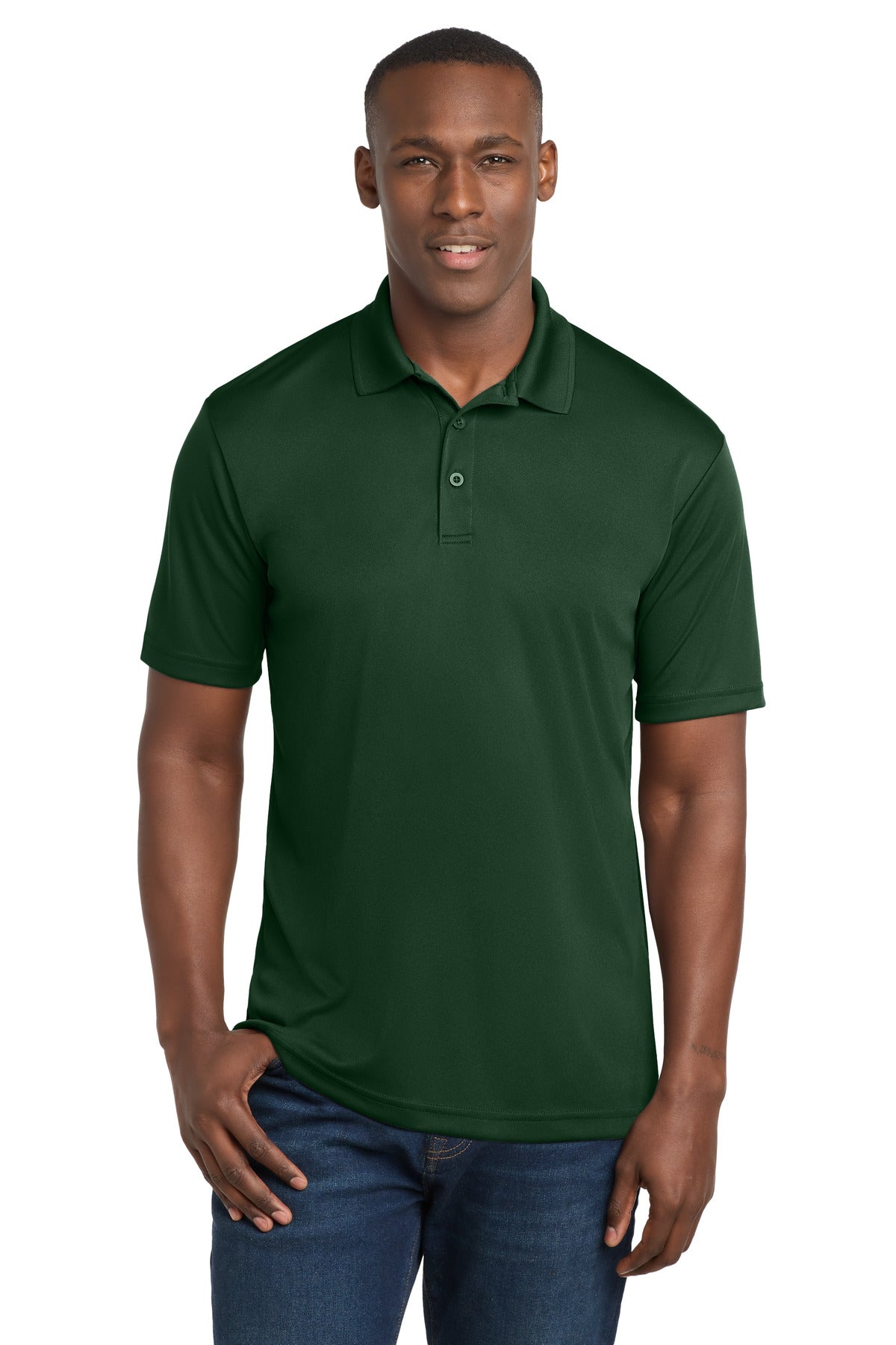 Forest Green Sport-Tek PosiCharge Competitor Polo. ST550