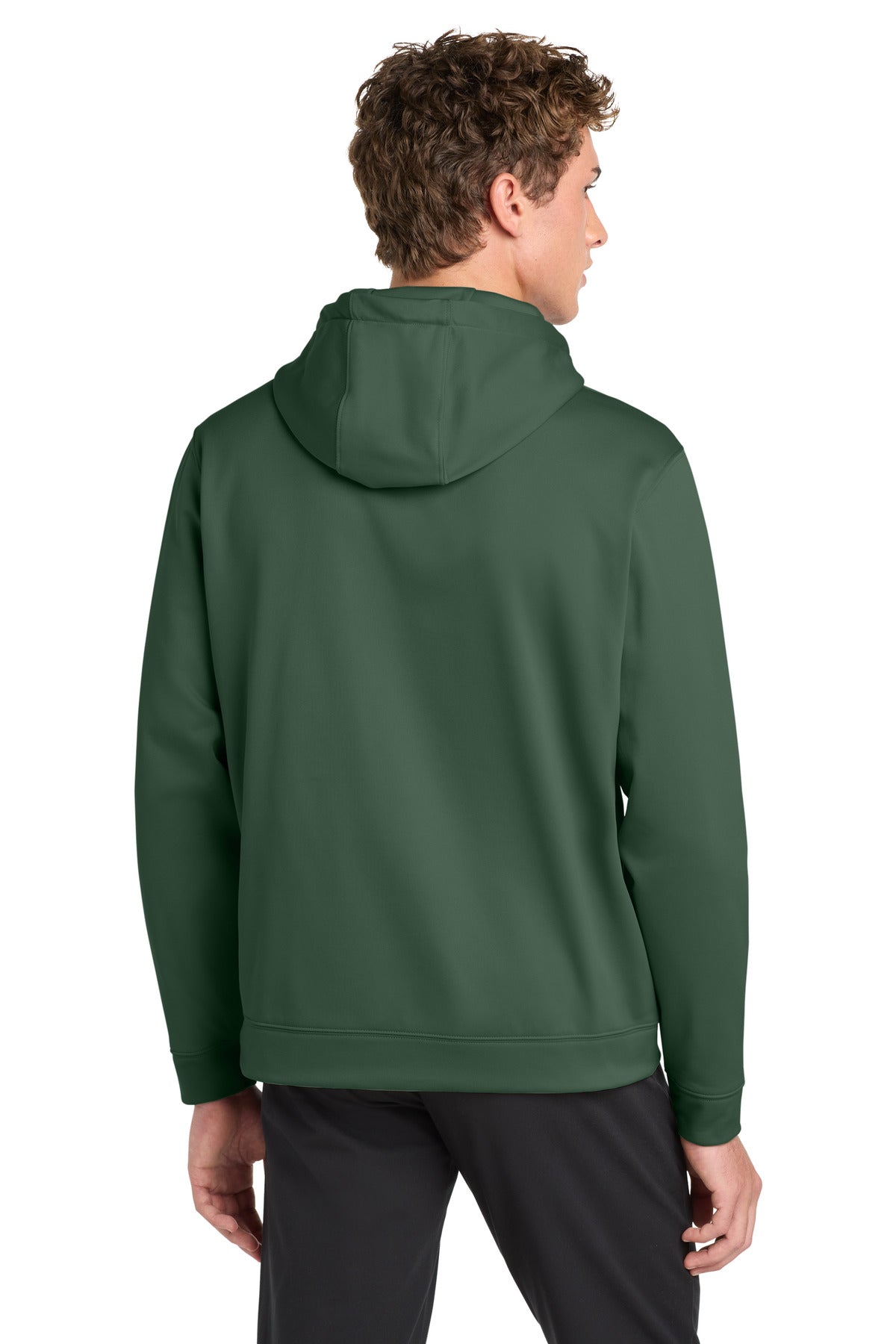 Forest Green Sport-Tek Sport-Wick Fleece Hooded Pullover. F244