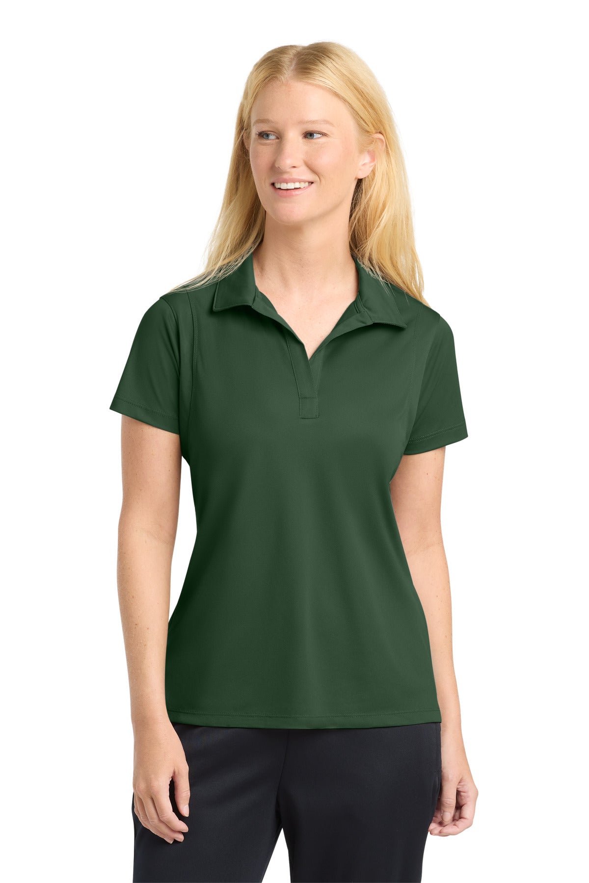 Forest Green Sport-Tek Women's Micropique Sport-Wick Polo. LST650