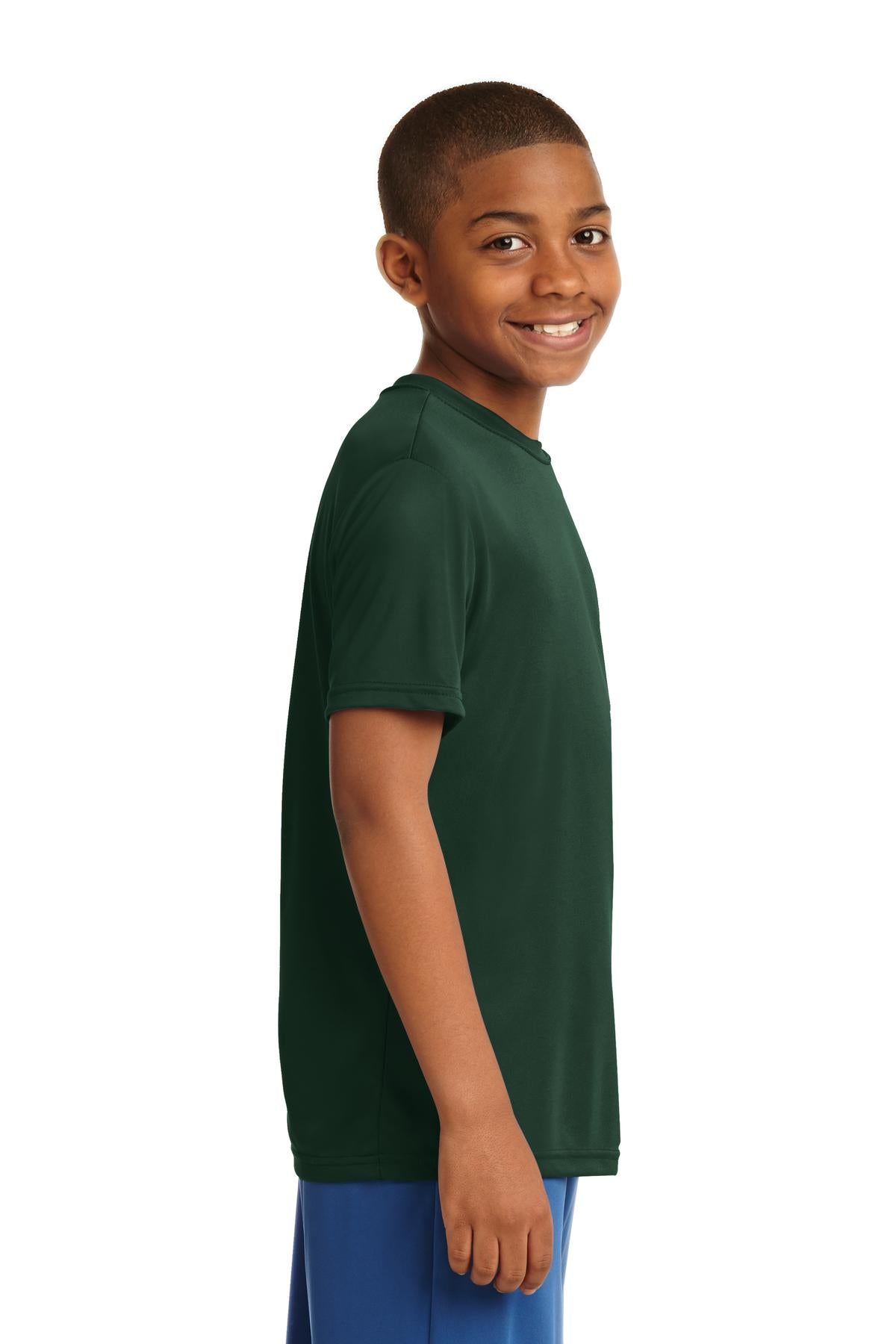 Forest Green Sport-Tek Youth PosiCharge Competitor Tee. YST350