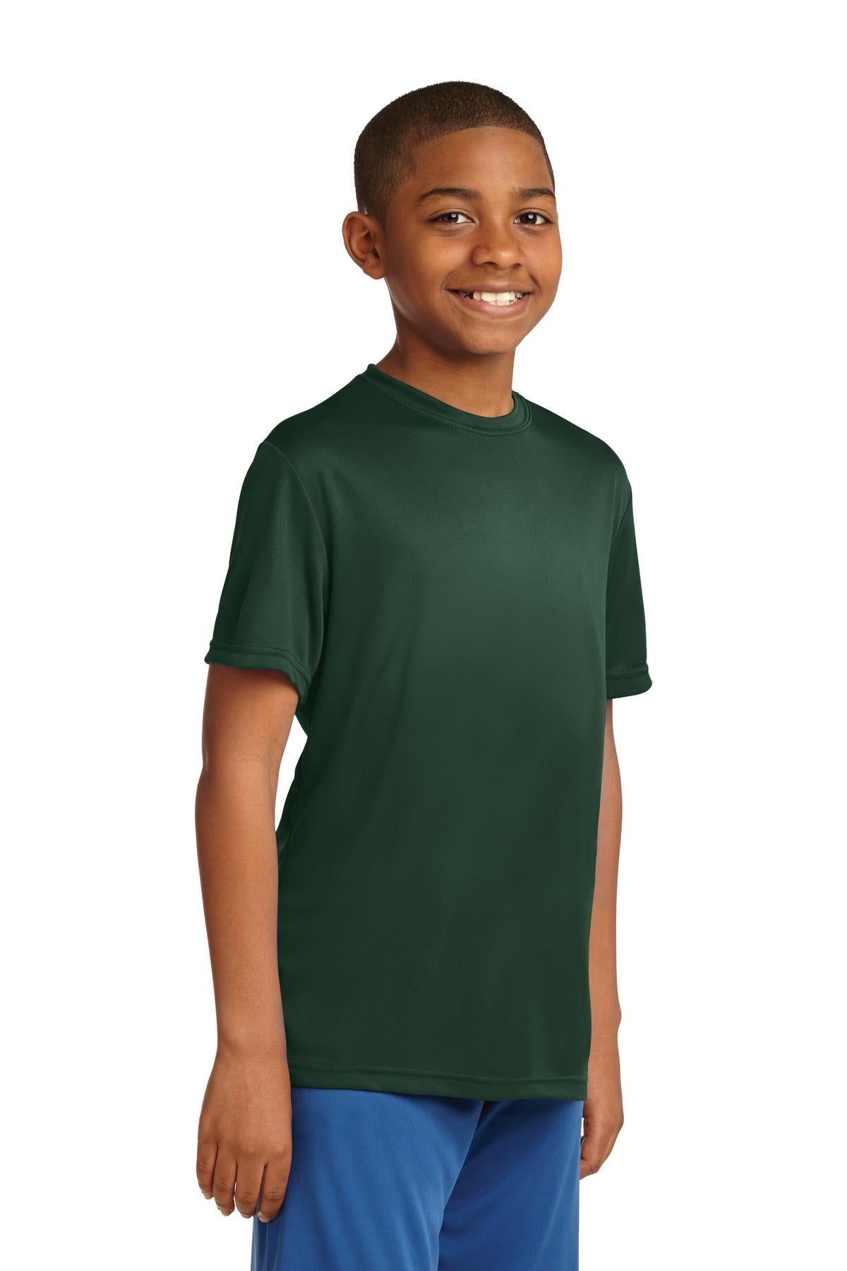 Forest Green Sport-Tek Youth PosiCharge Competitor Tee. YST350