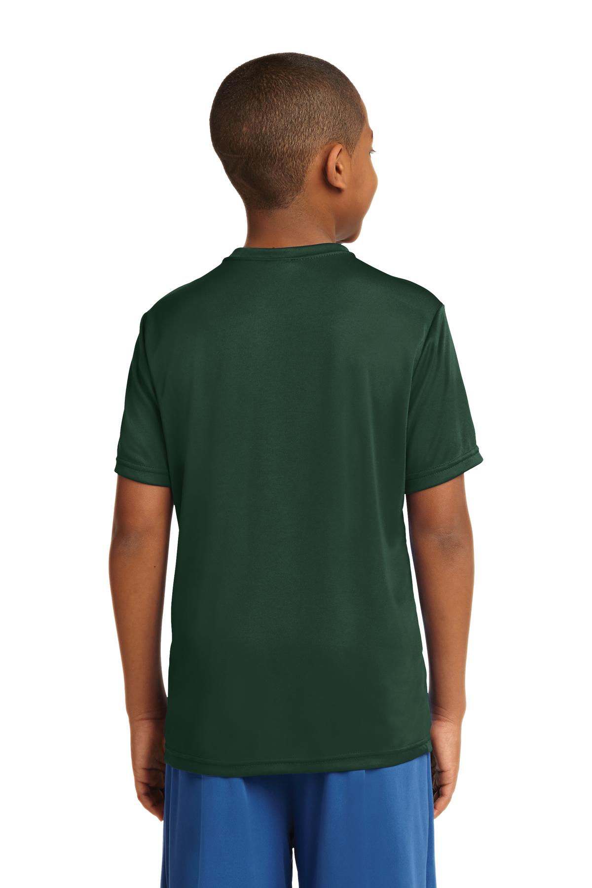 Forest Green Sport-Tek Youth PosiCharge Competitor Tee. YST350