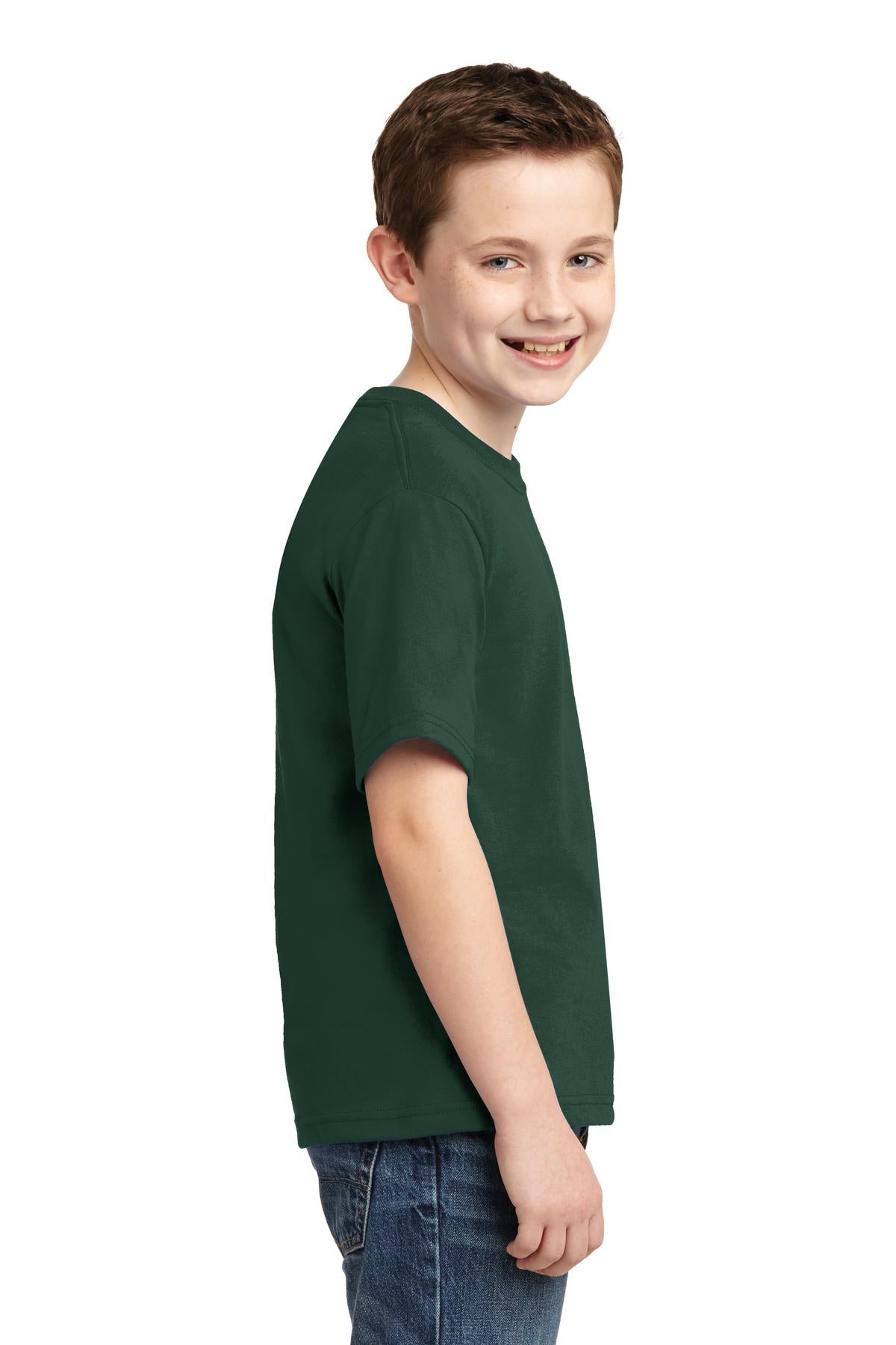 Forest Jerzees - Youth Dri-Power 50/50 Cotton/Poly T-Shirt. 29B