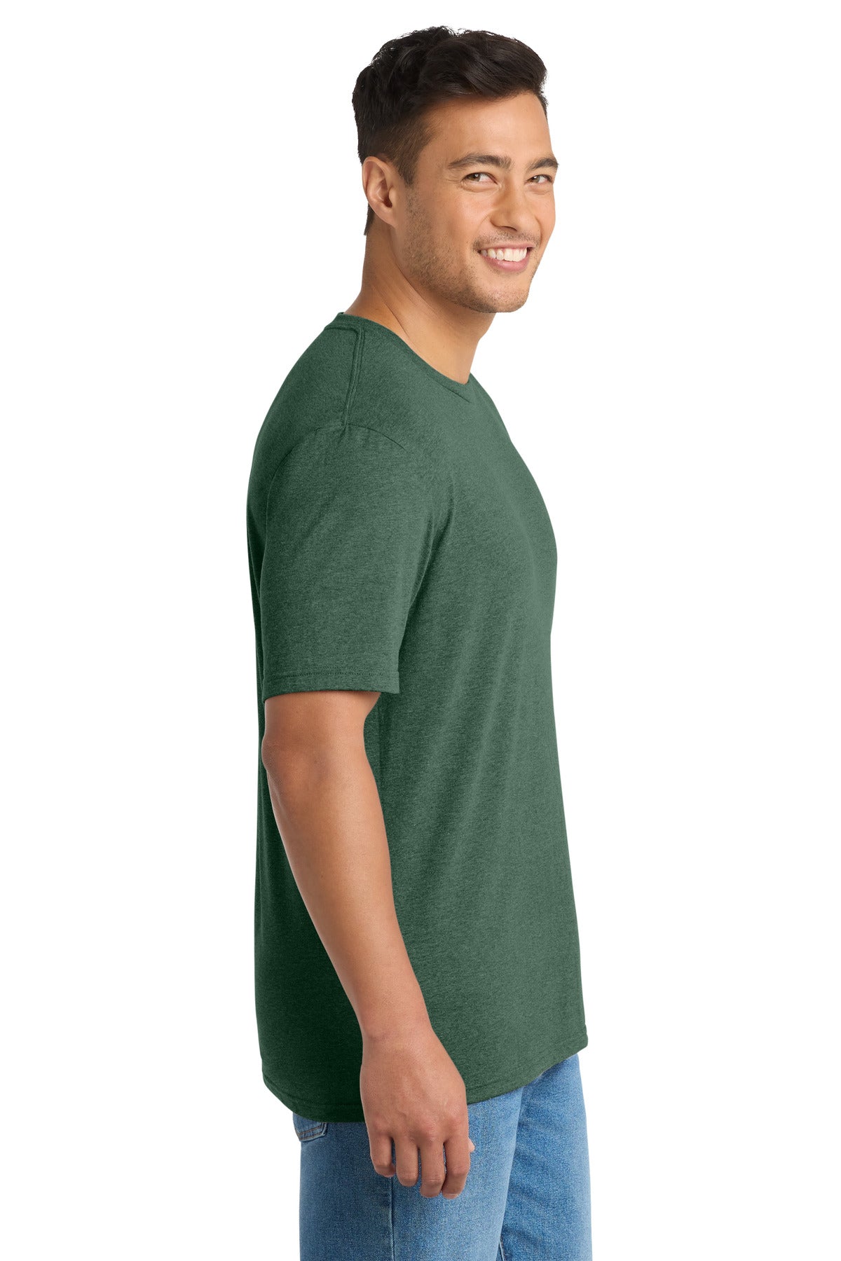 ForestGnHt Port & Co Tri-Blend Tee. PC330