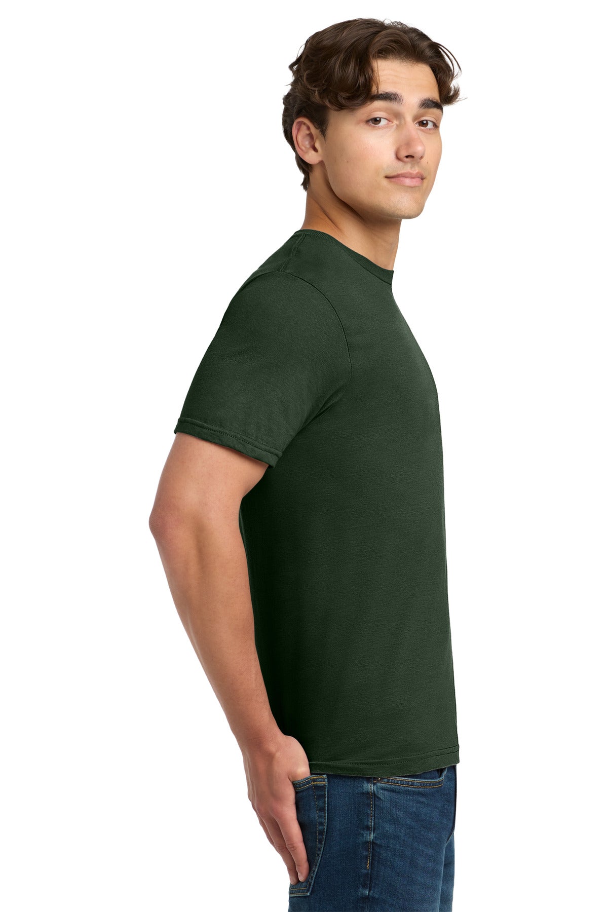 ForestGrn Gildan Softstyle T-Shirt. 64000