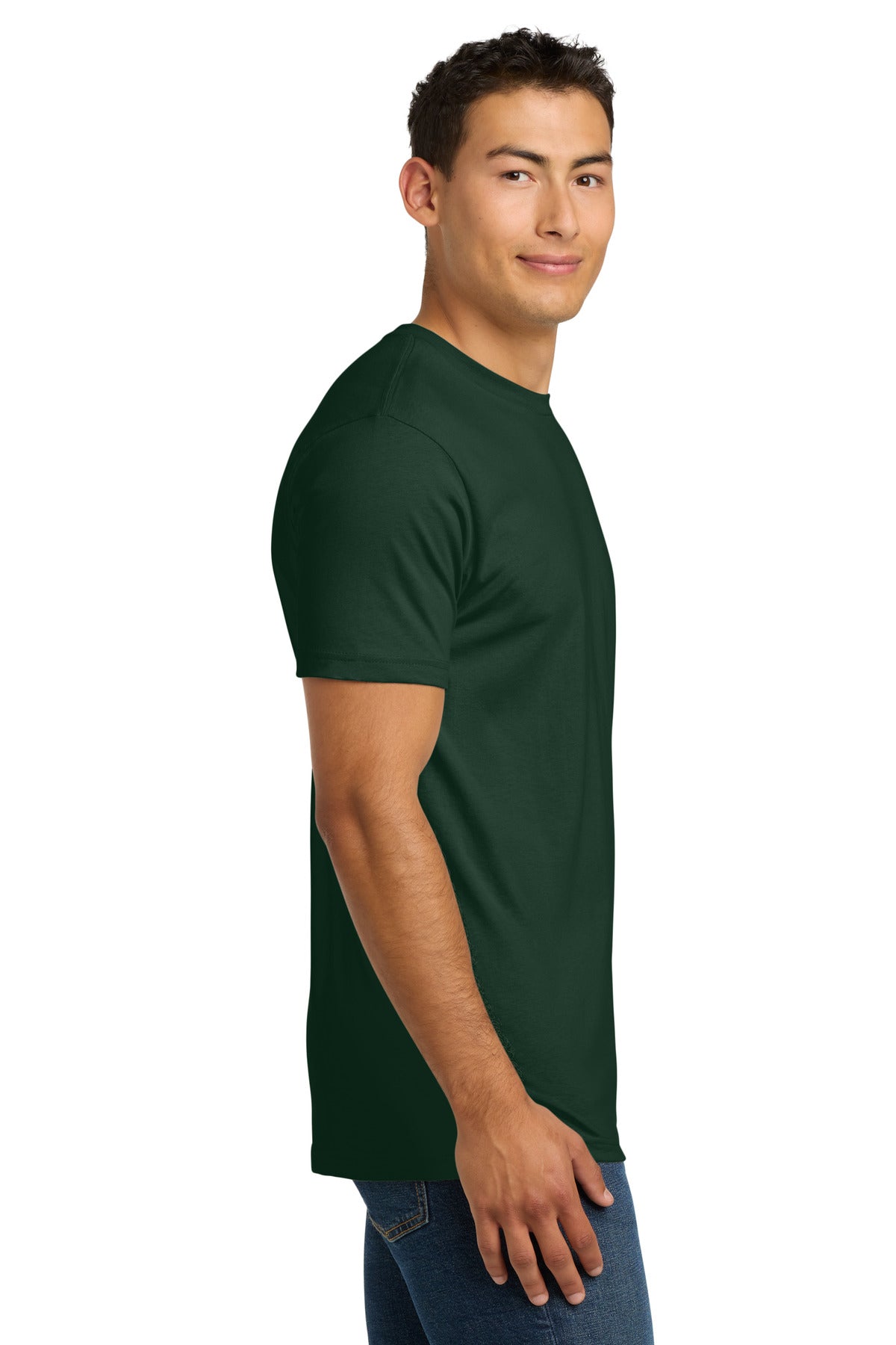ForestGrn Next Level Apparel Adult Cotton Tee. NL3600