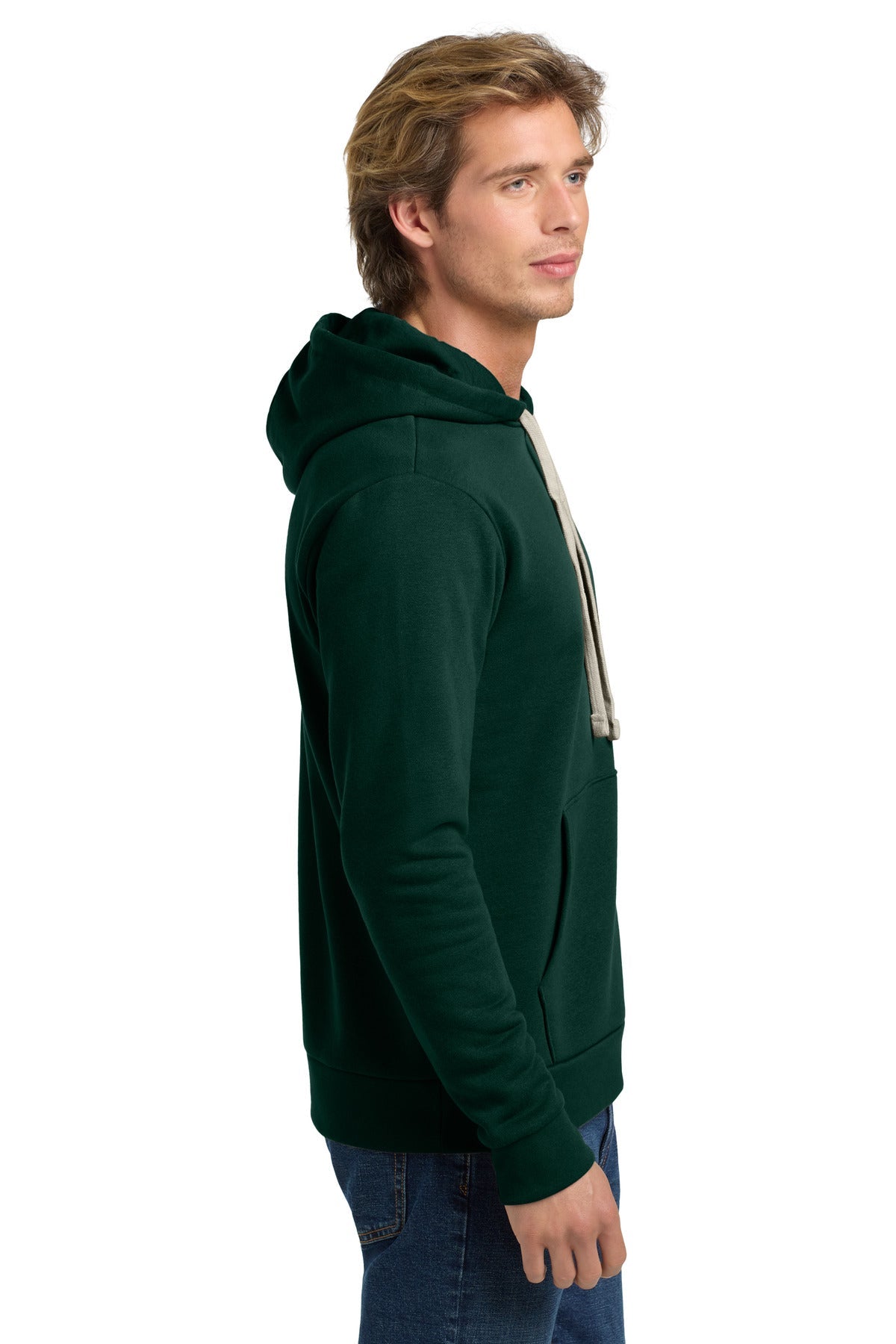 ForestGrn Next Level Apparel Adult Santa Barbara Pullover Hoodie. NL9303