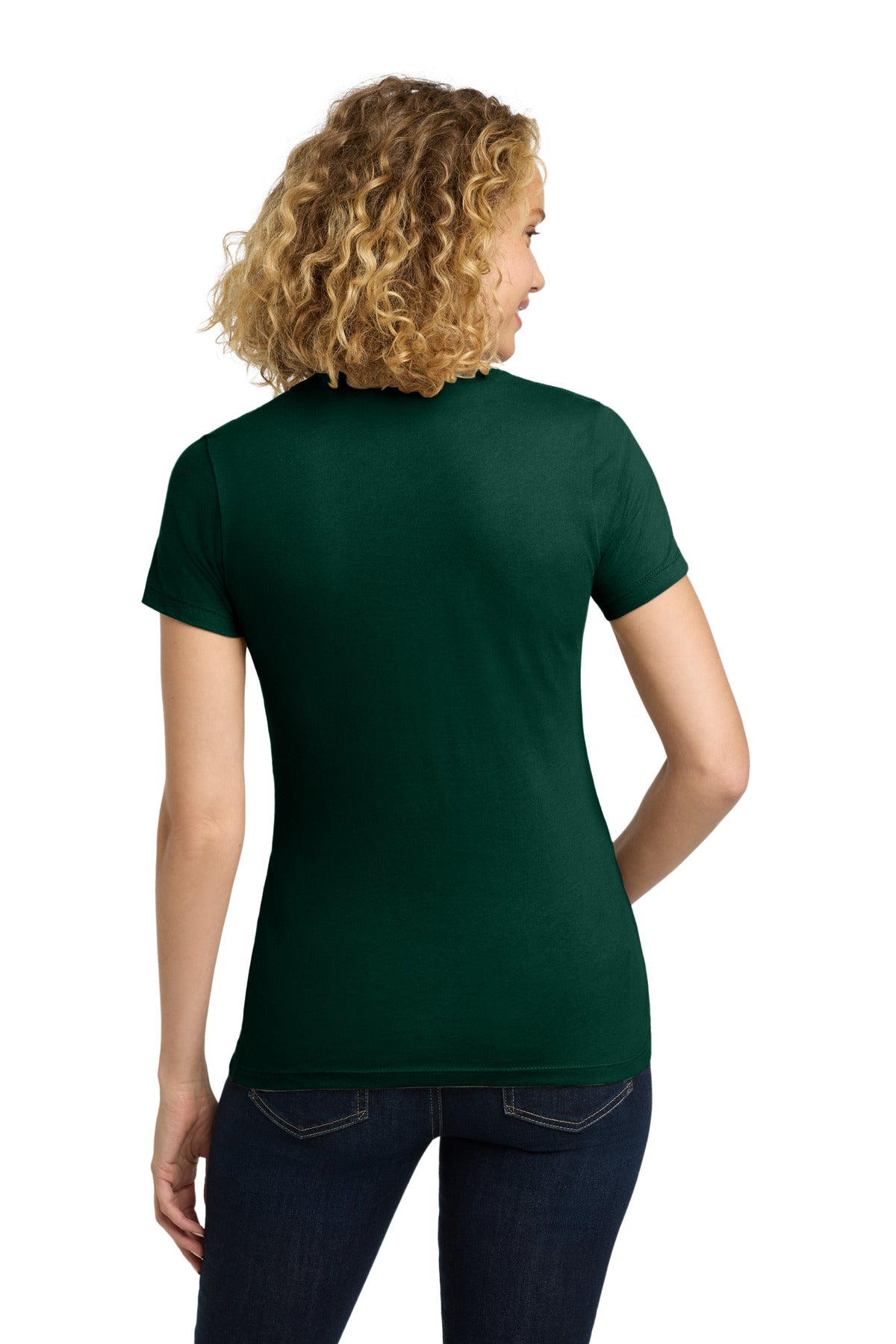 ForestGrn Next Level Apparel Women's Cotton Tee. NL3900