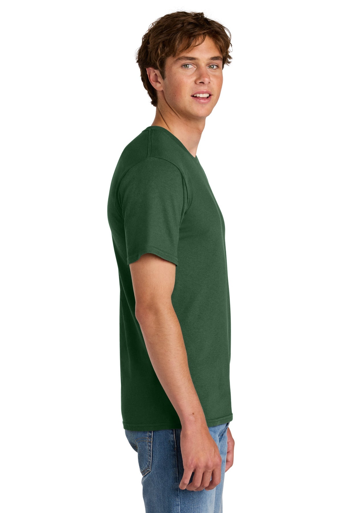 ForestGrn Port & Co Easy Cotton Tee PC43