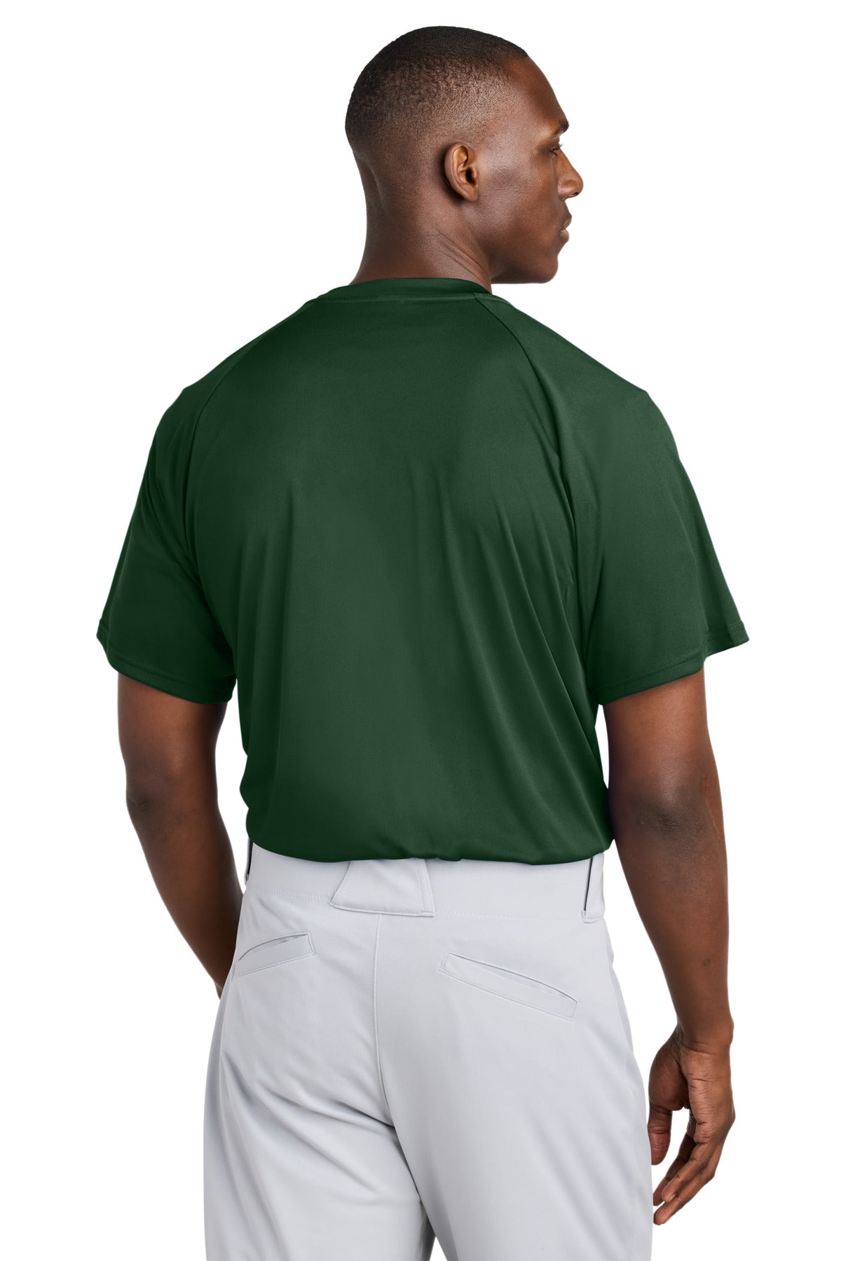 ForestGrn Sport-Tek PosiCharge Competitor 2-Button Henley ST359