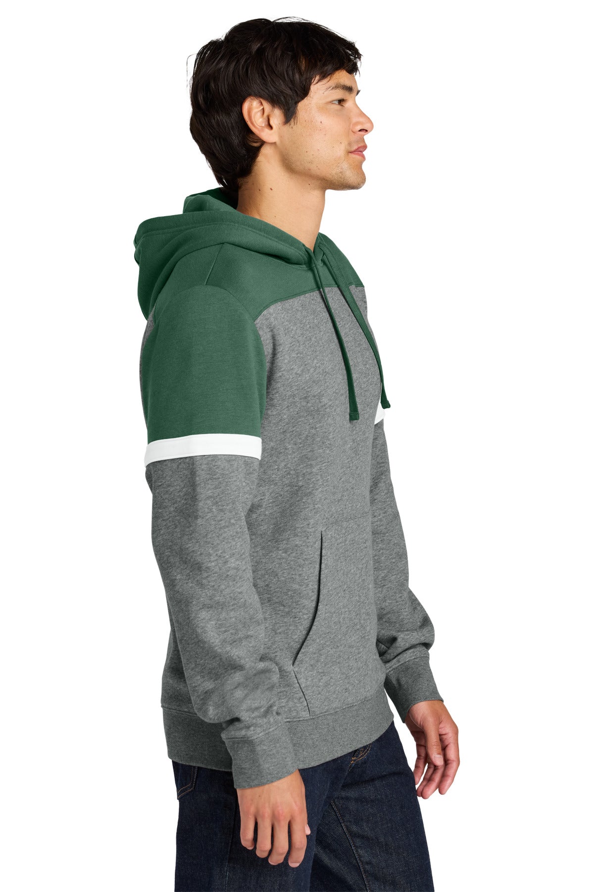 FrGn/VtgH Sport-Tek Drive Fleece Colorblock Hoodie STF205
