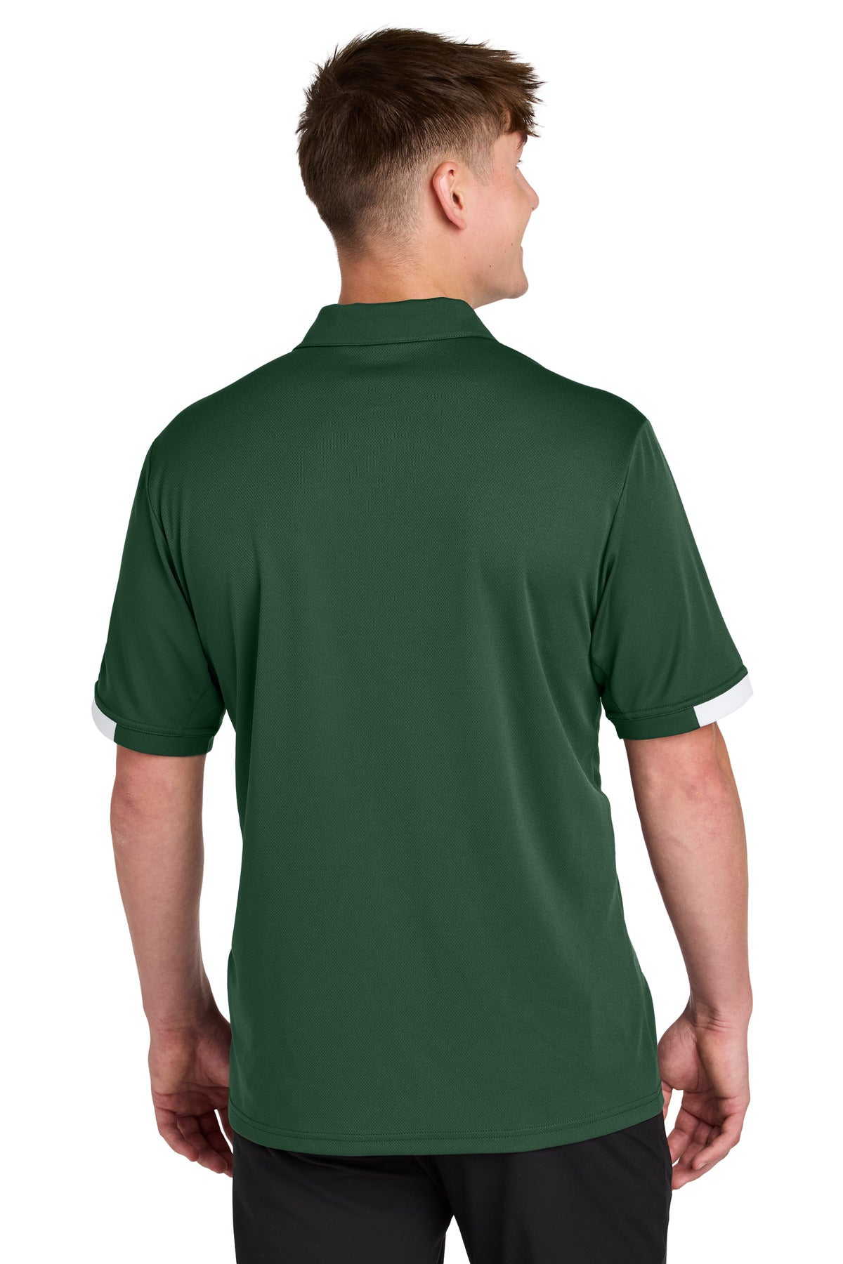 FrGn/White Sport-Tek Club Colorblock Polo ST444