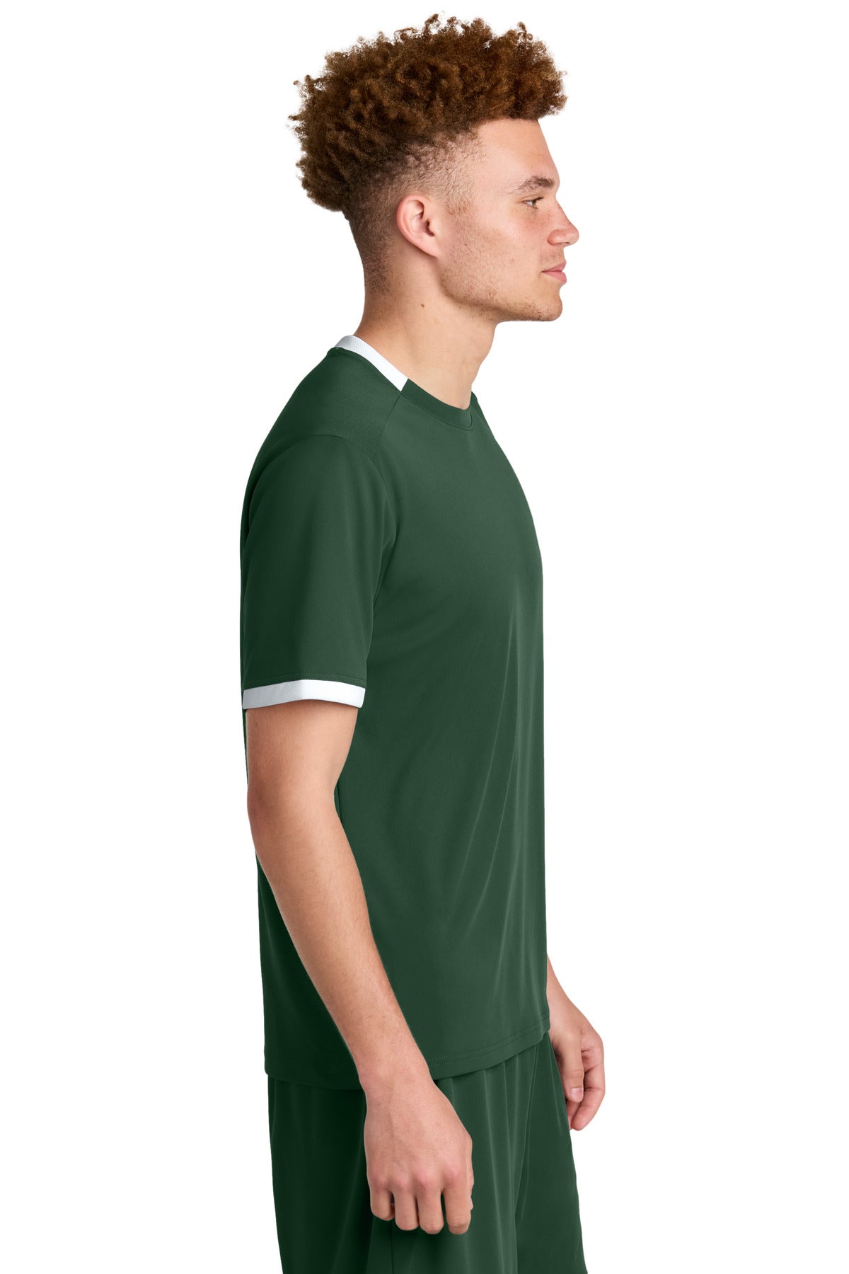 FrGn/White Sport-Tek Club Short Sleeve Crew ST440