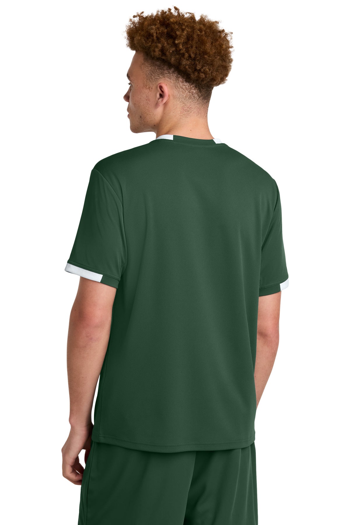 FrGn/White Sport-Tek Club Short Sleeve Crew ST440