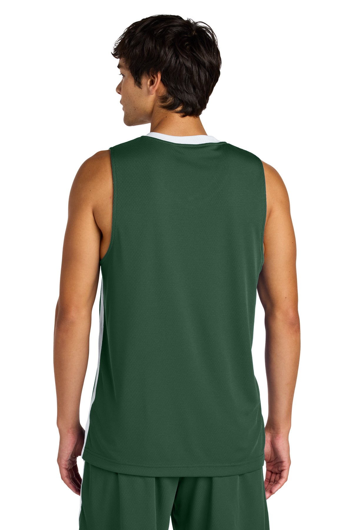 FrGn/White Sport-Tek Rival Basketball Rev Jersey ST900