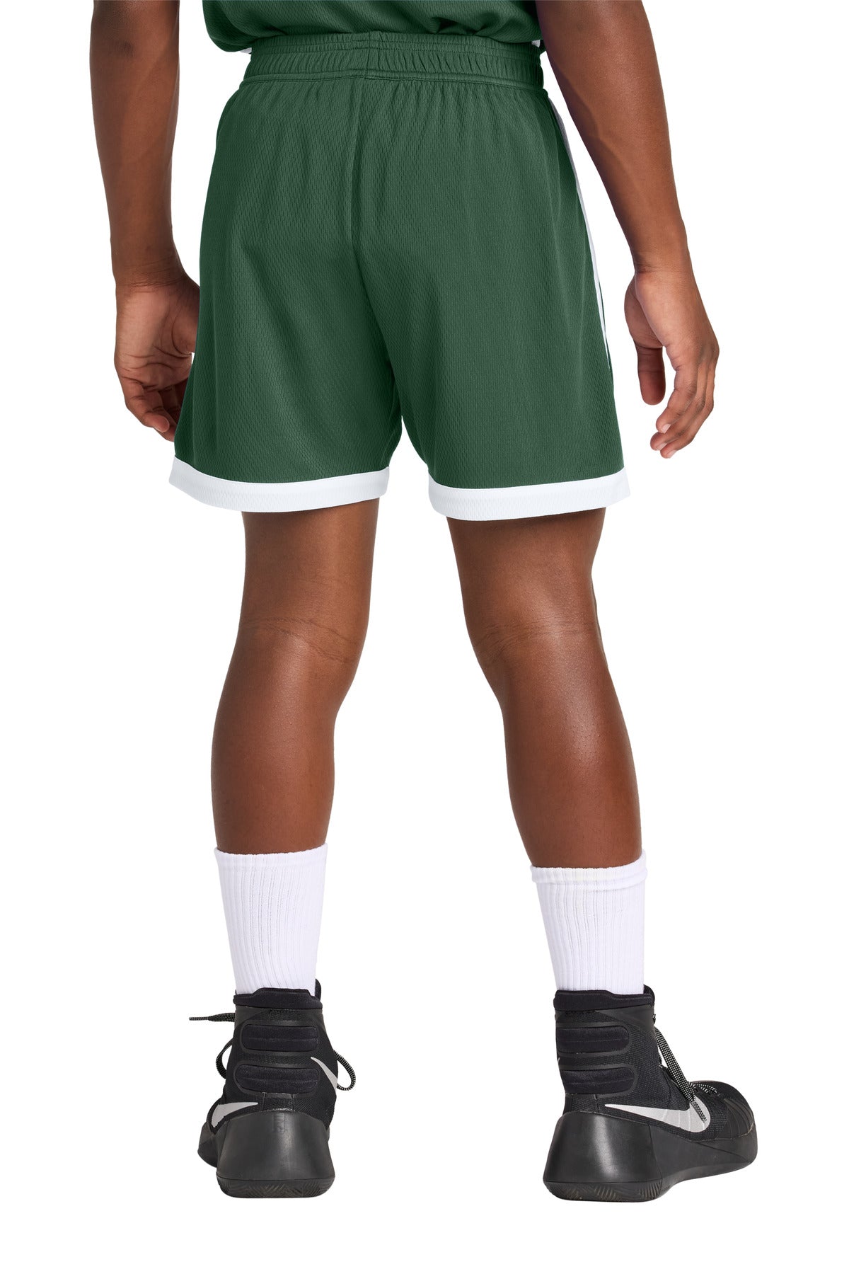 FrGn/White Sport-Tek Youth Rival Basketball 5" Short YST901