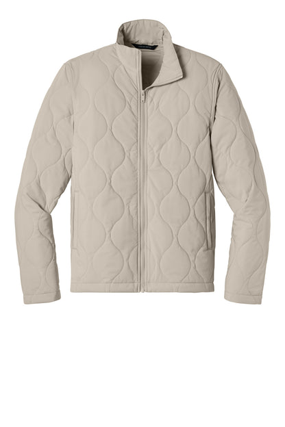 Front View of Almond Mercer+Mettle Quilted Liner Jacket MM7202