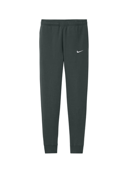 Front View of Anthracite Nike Club Fleece Jogger NKHM8045