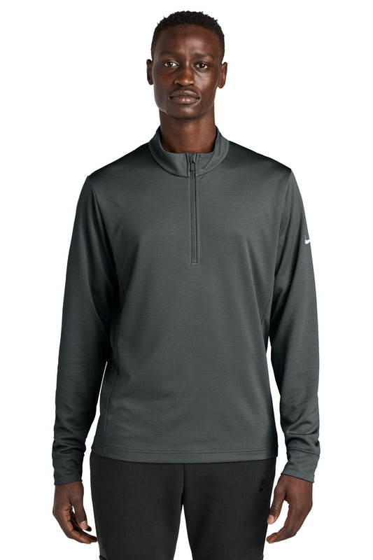 Front View of Anthracite Nike Essential 1/2-Zip Cover-Up NKHM8036