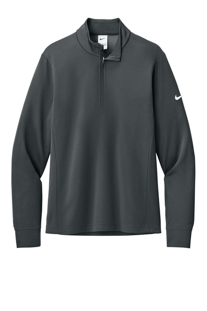 Front View of Anthracite Nike Essential 1/2-Zip Cover-Up NKHM8036