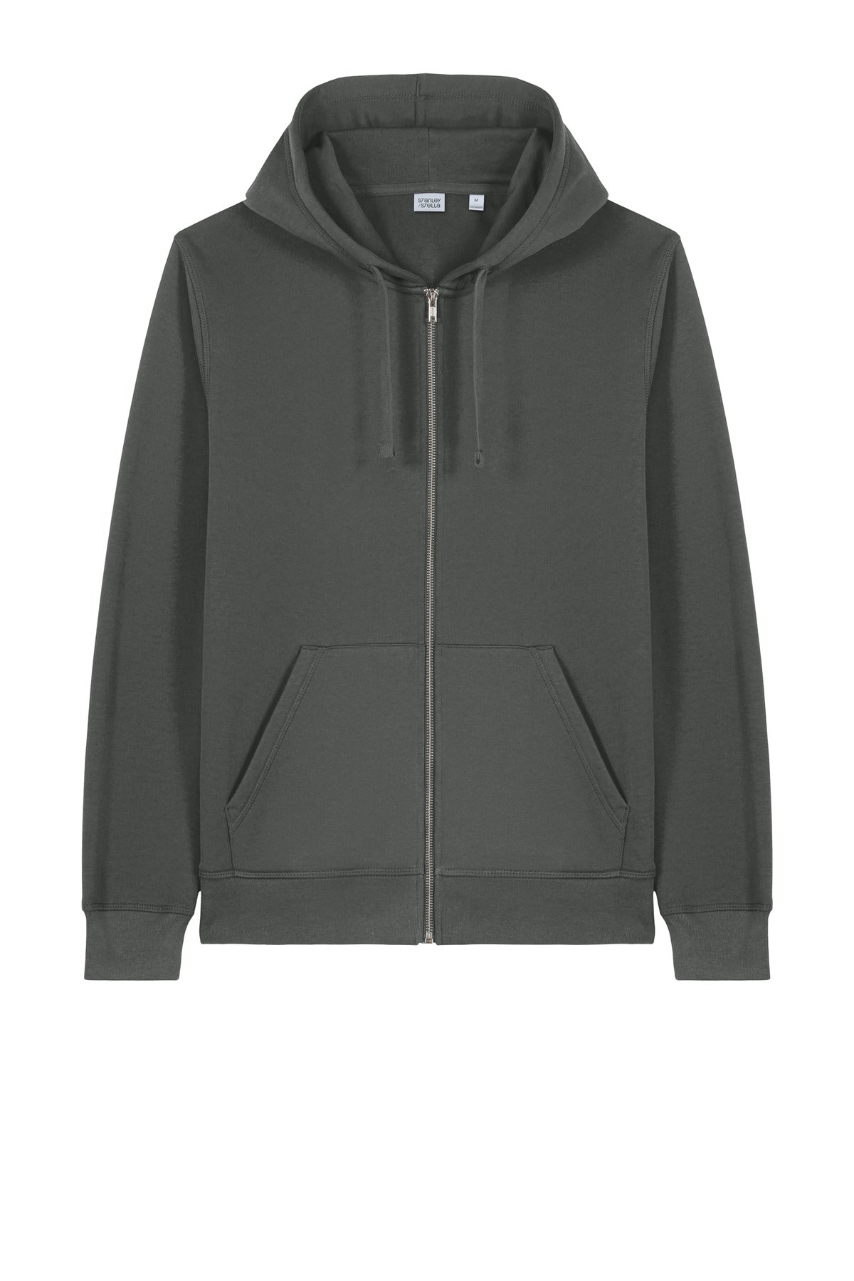 Front View of Anthracite Stanley/Stella Unisex Mixer Full-Zip Hooded Sweatshirt SXU011