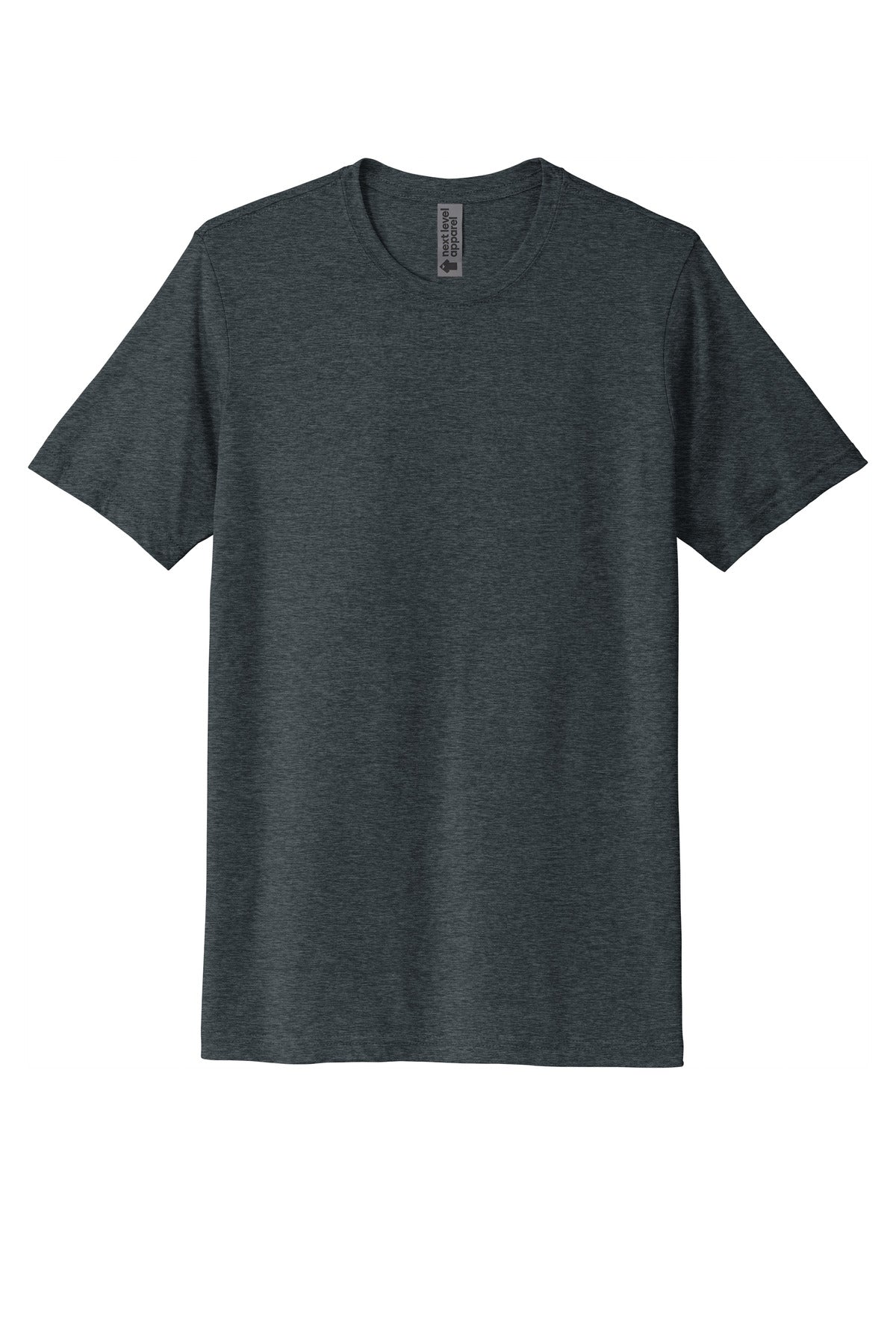 Front View of AntqDenim Next Level Apparel Adult Poly/Cotton Tee. NL6200