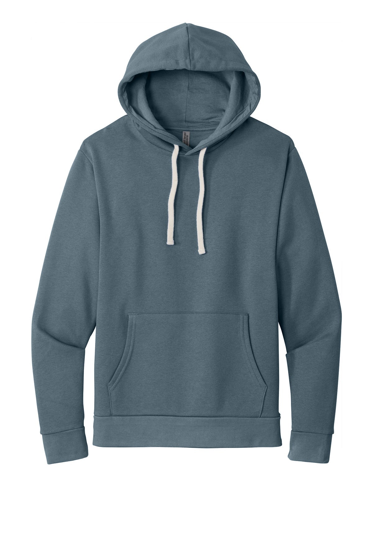 Front View of AntqDenim Next Level Apparel Adult Santa Barbara Pullover Hoodie. NL9303