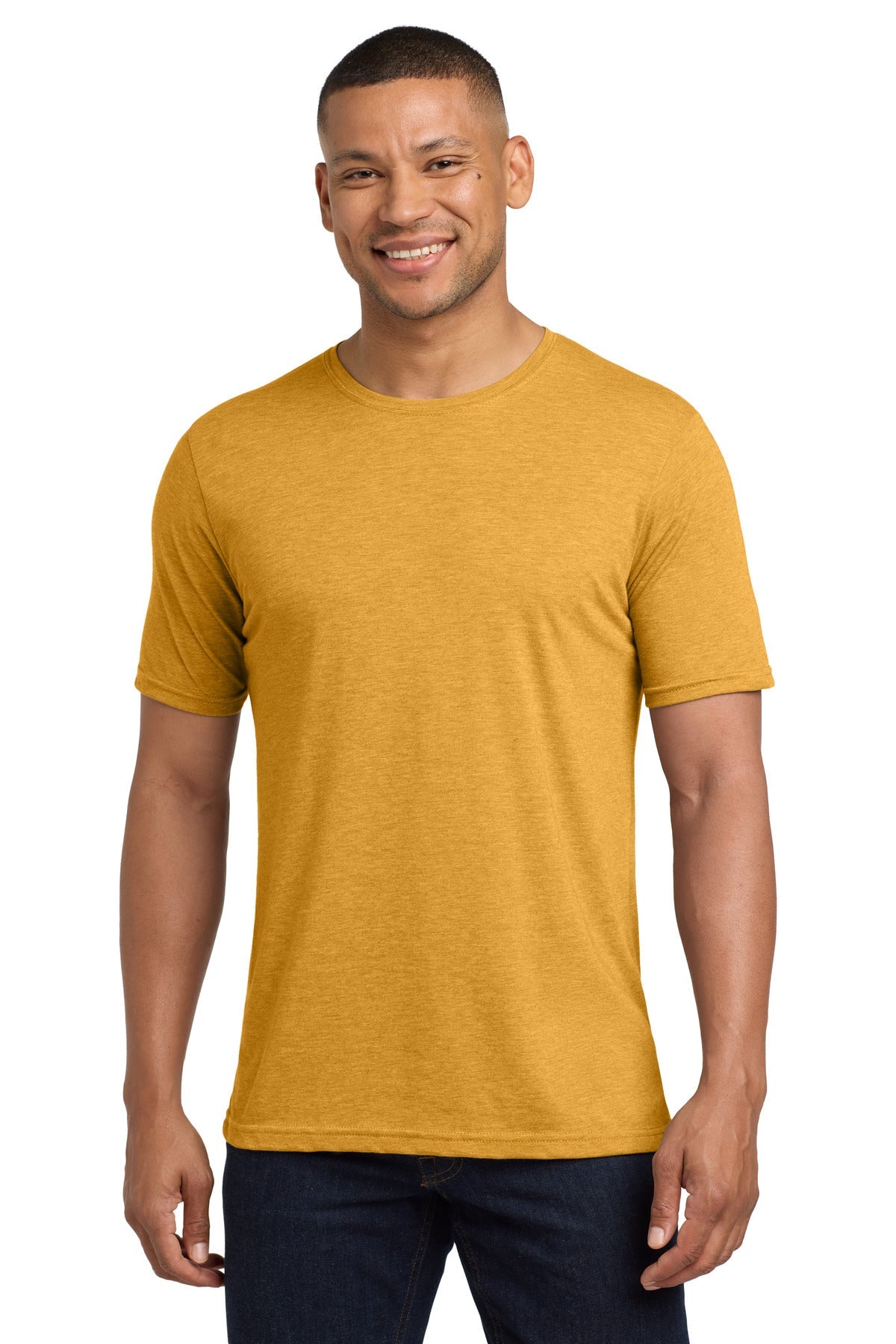Front View of AntqGold Next Level Apparel Adult Poly/Cotton Tee. NL6200