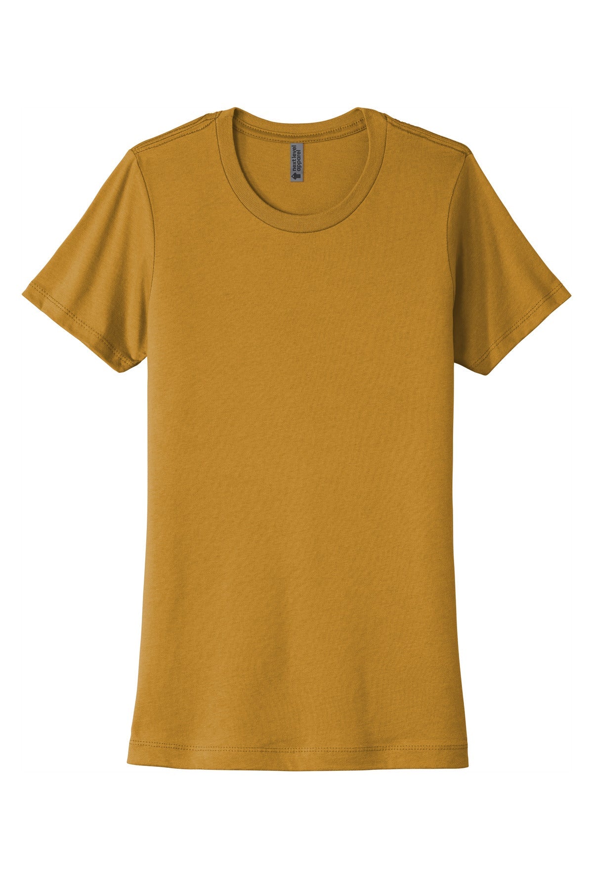 Front View of AntqGold Next Level Apparel Women's Cotton Tee. NL3900