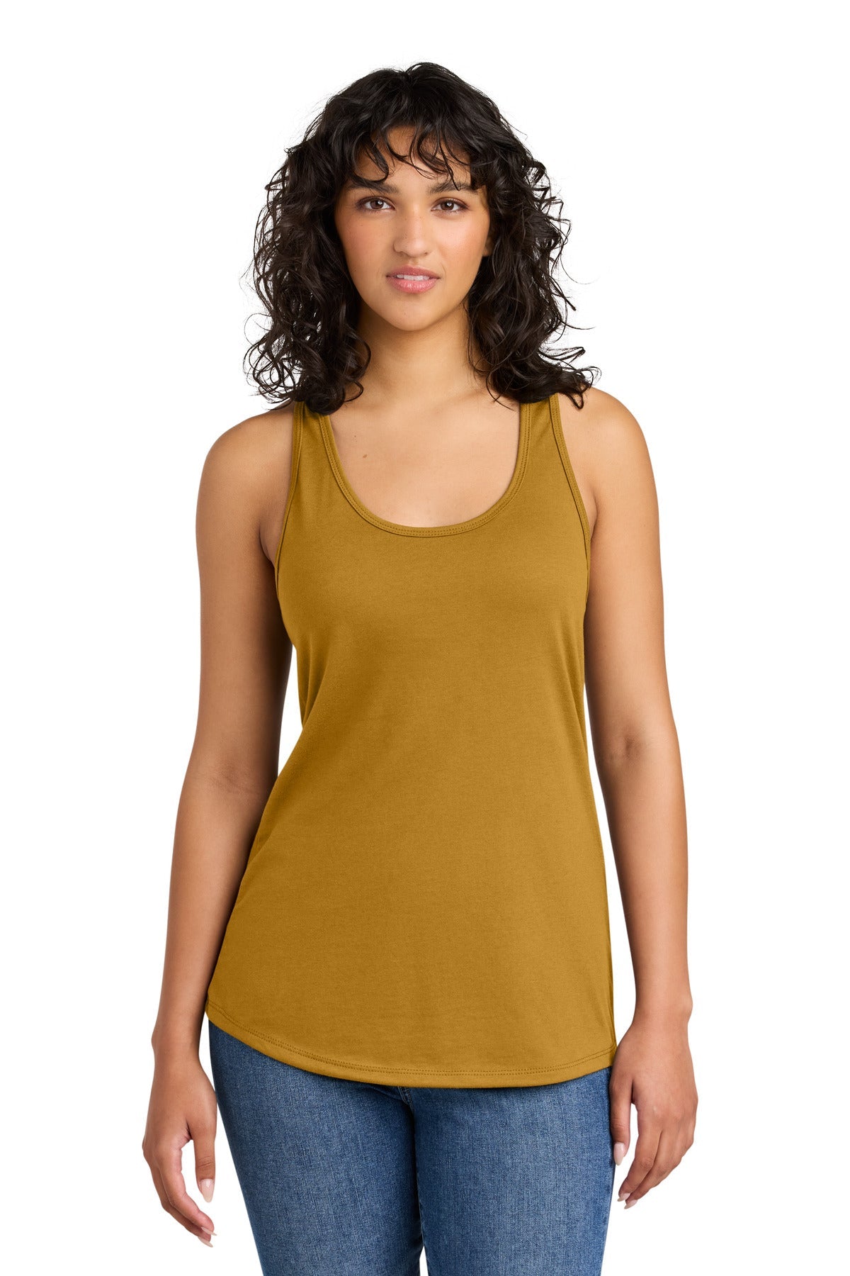Front View of AntqGold Next Level Apparel Women's Ideal Racerback Tank NL1533