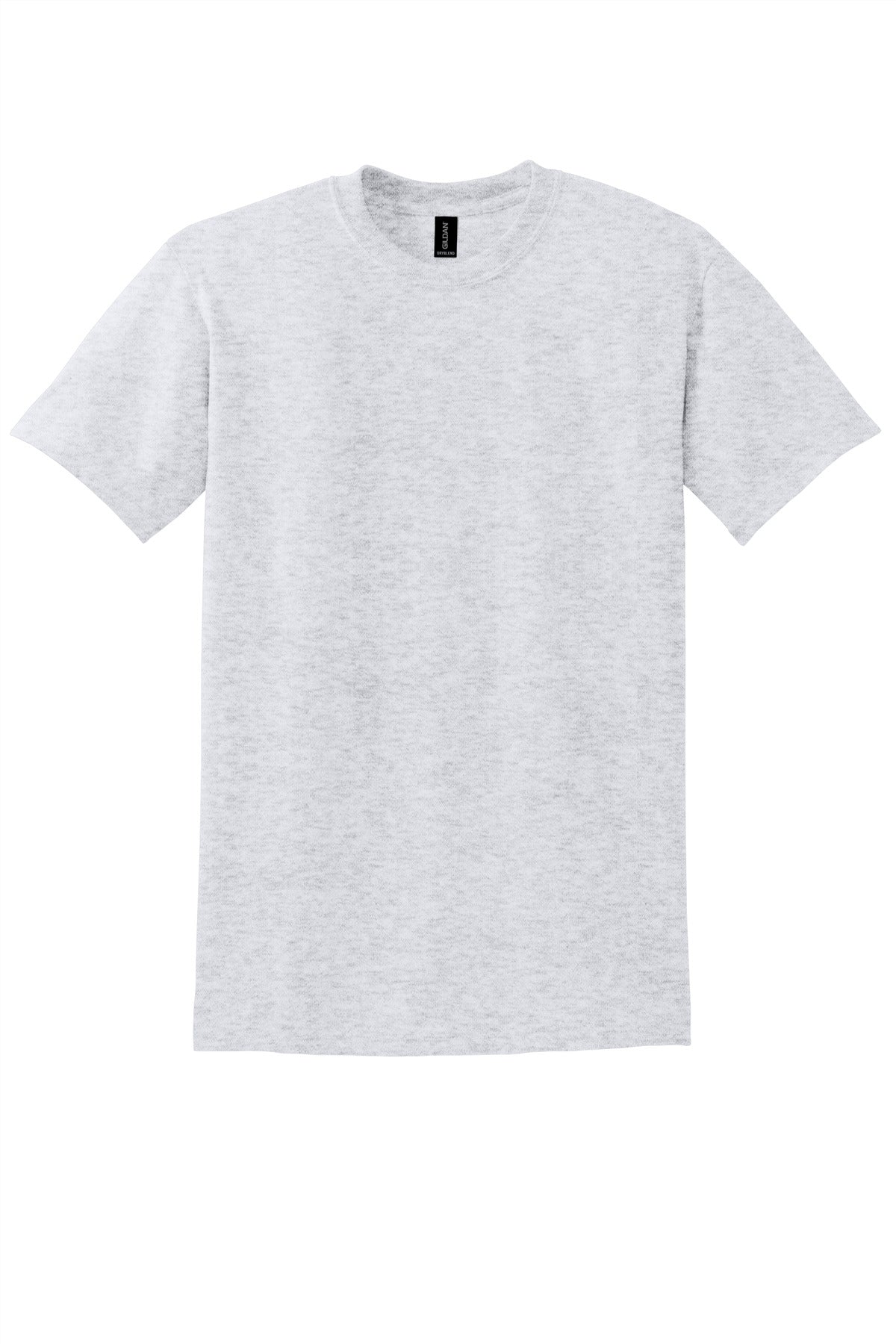 Front View of Ash Gildan DryBlend 50 Cotton/50 Poly T-Shirt. 8000