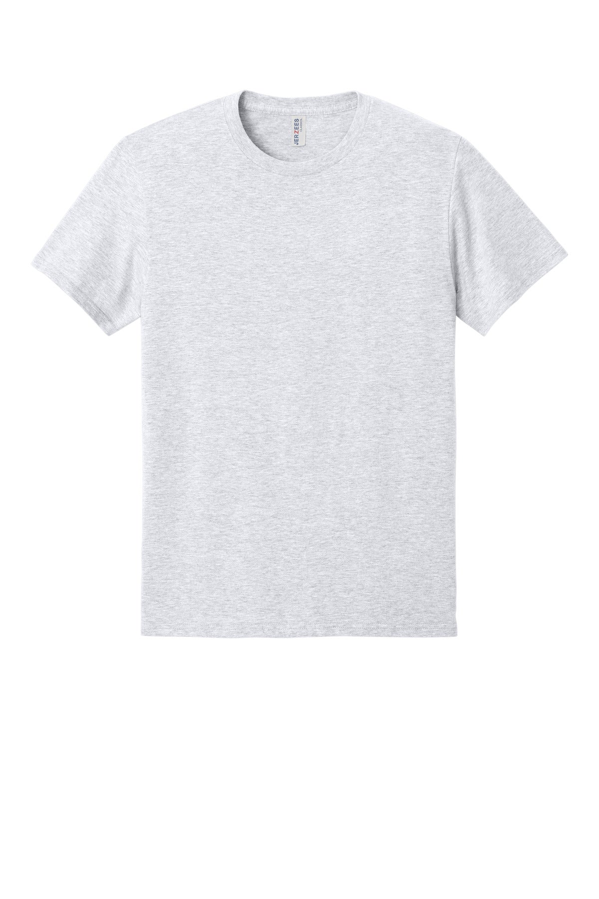 Front View of Ash Jerzees Classics Unisex Cotton T-Shirt 363M