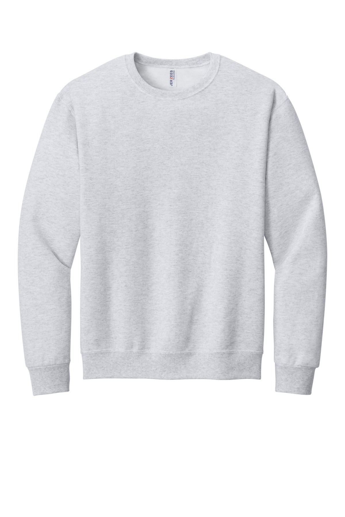 Front View of Ash Jerzees - NuBlend Crewneck Sweatshirt. 562M