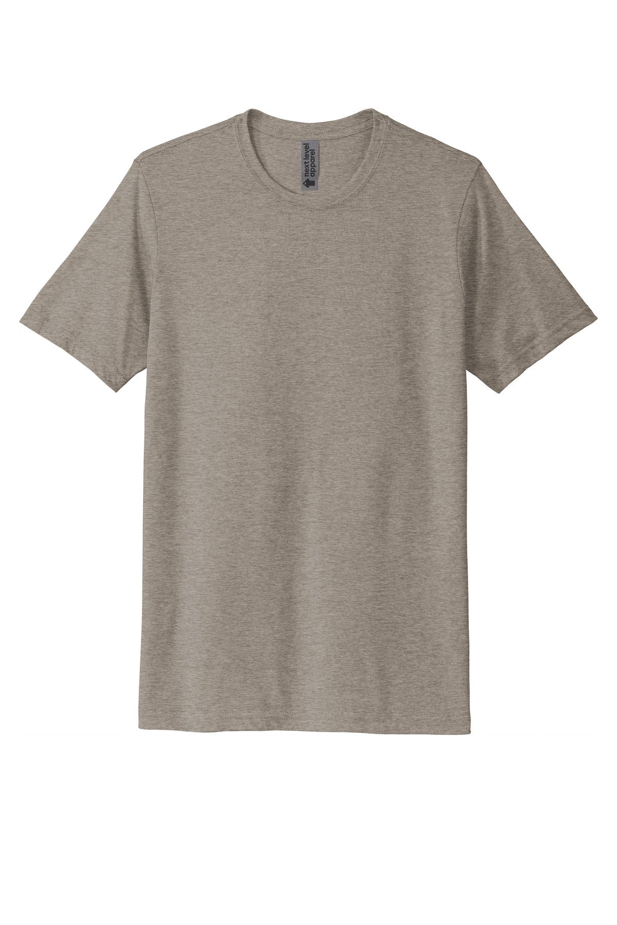 Front View of Ash Next Level Apparel Adult Poly/Cotton Tee. NL6200