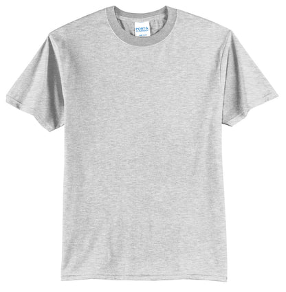 Front View of Ash Port & Co Core Blend Tee. PC55