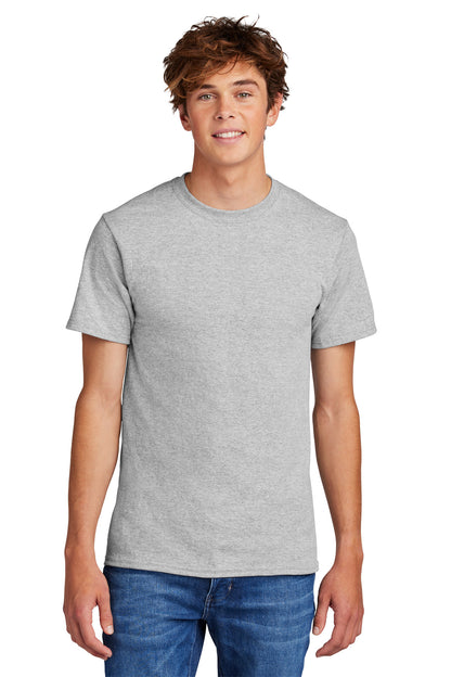 Front View of Ash Port & Co Core Blend Tee. PC55