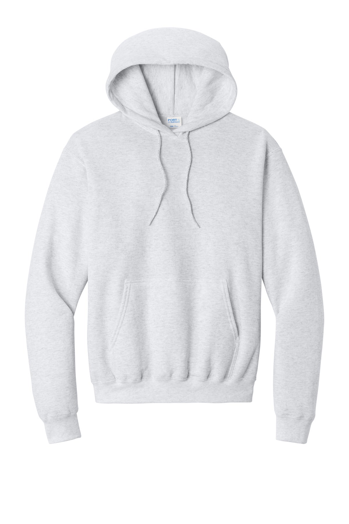 Front View of Ash Port & Co Core Fleece Pullover Hooded Sweatshirt. PC78H