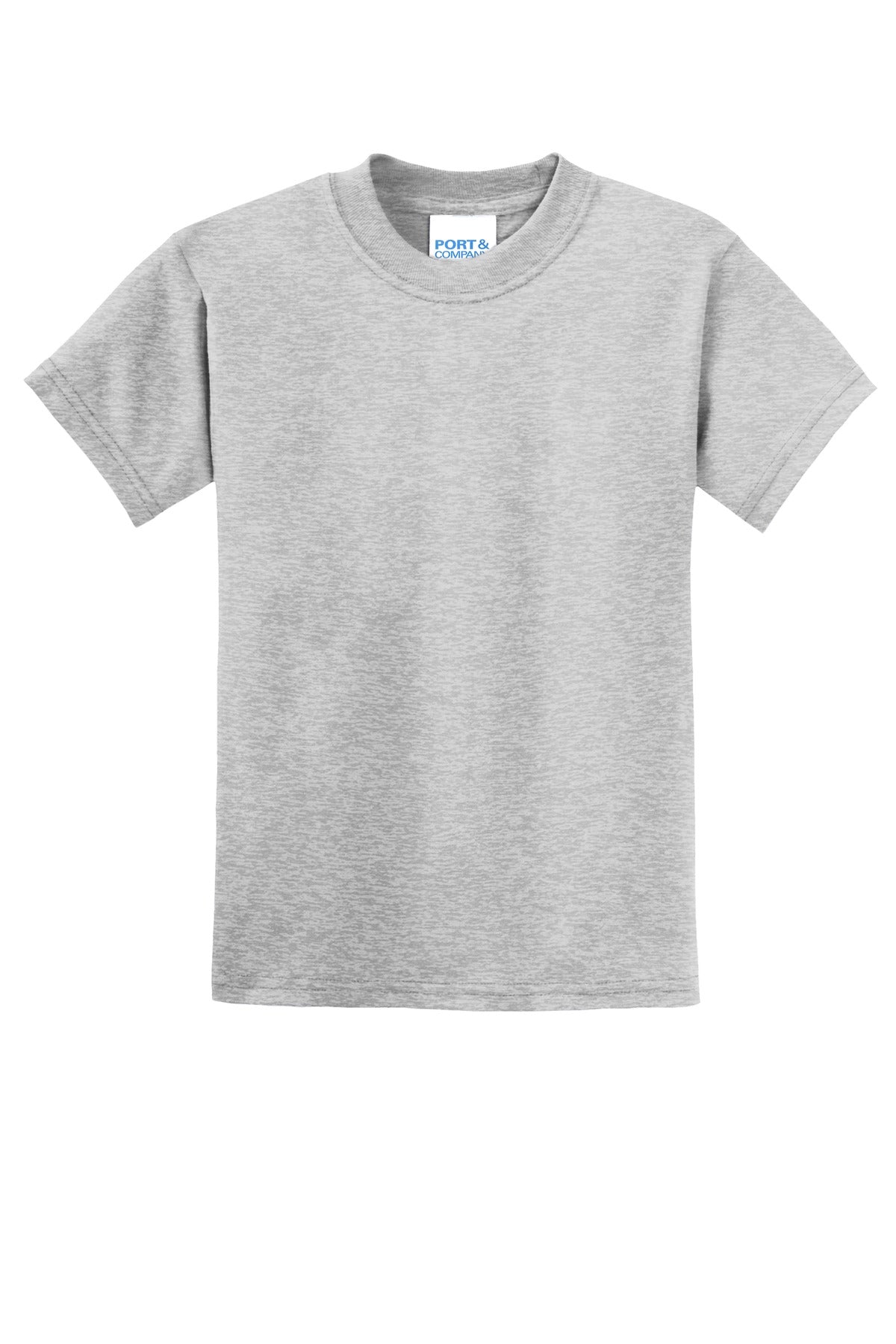 Front View of Ash Port & Co Youth Core Blend Tee. PC55Y